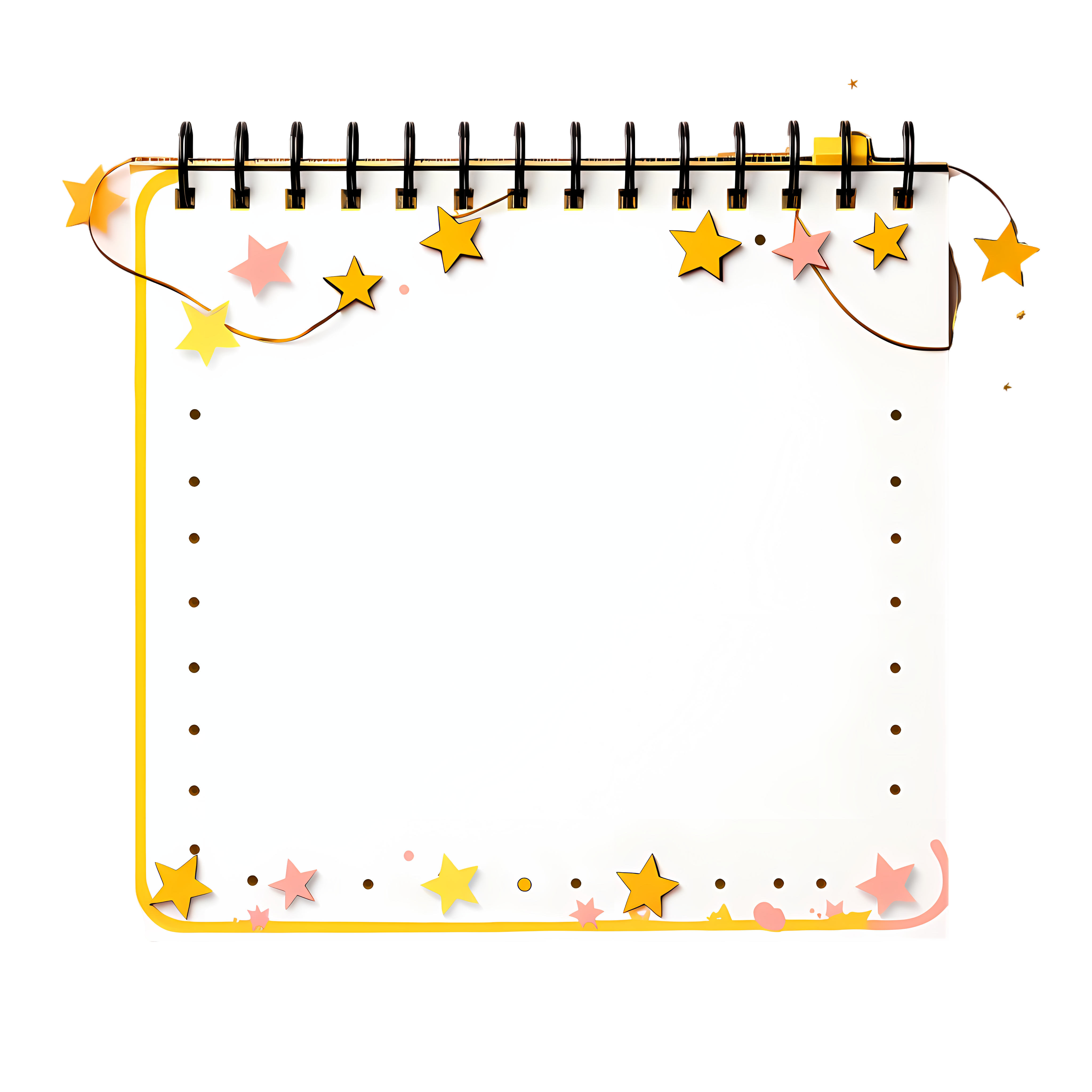 Creative design elements PNG graphic materials for fresh and simple notebooks