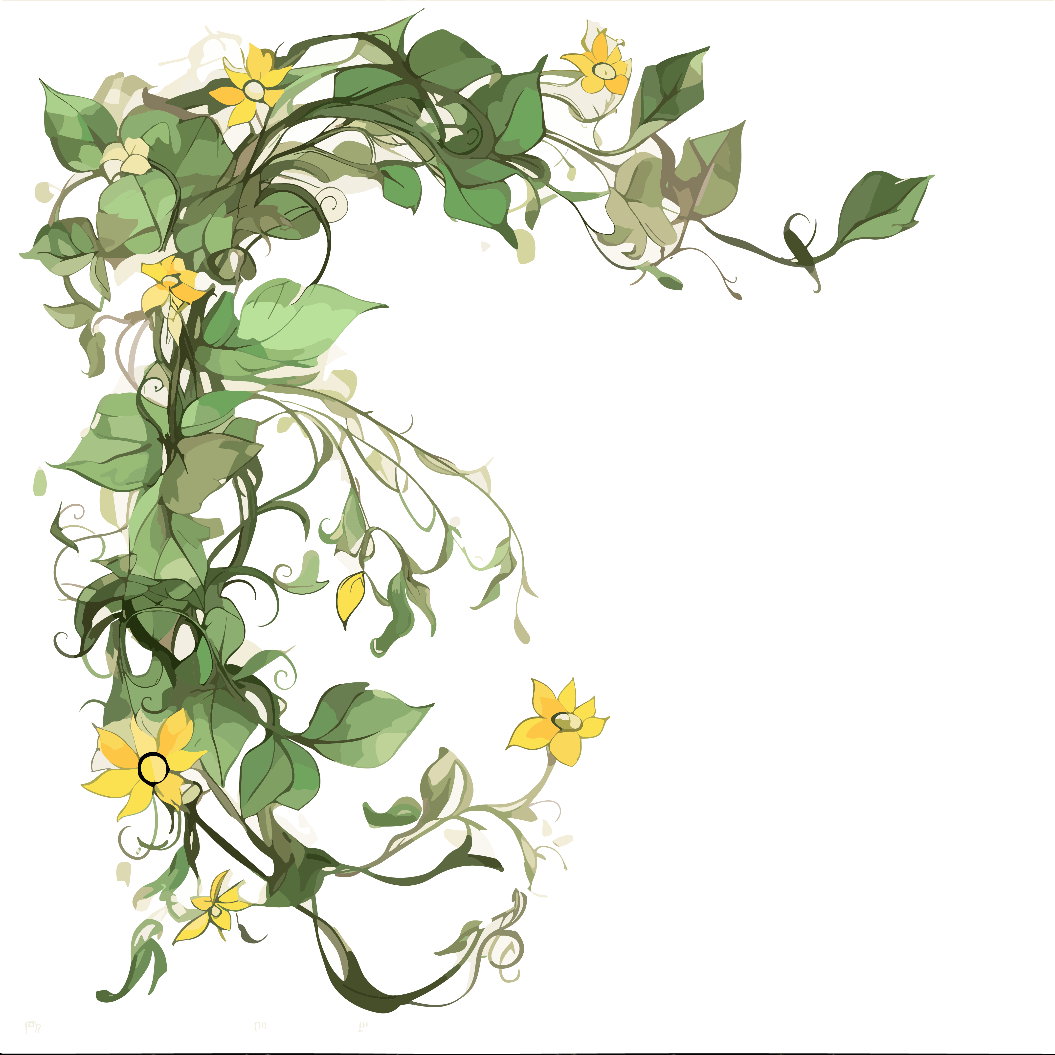 Pattern design with transparent background elements