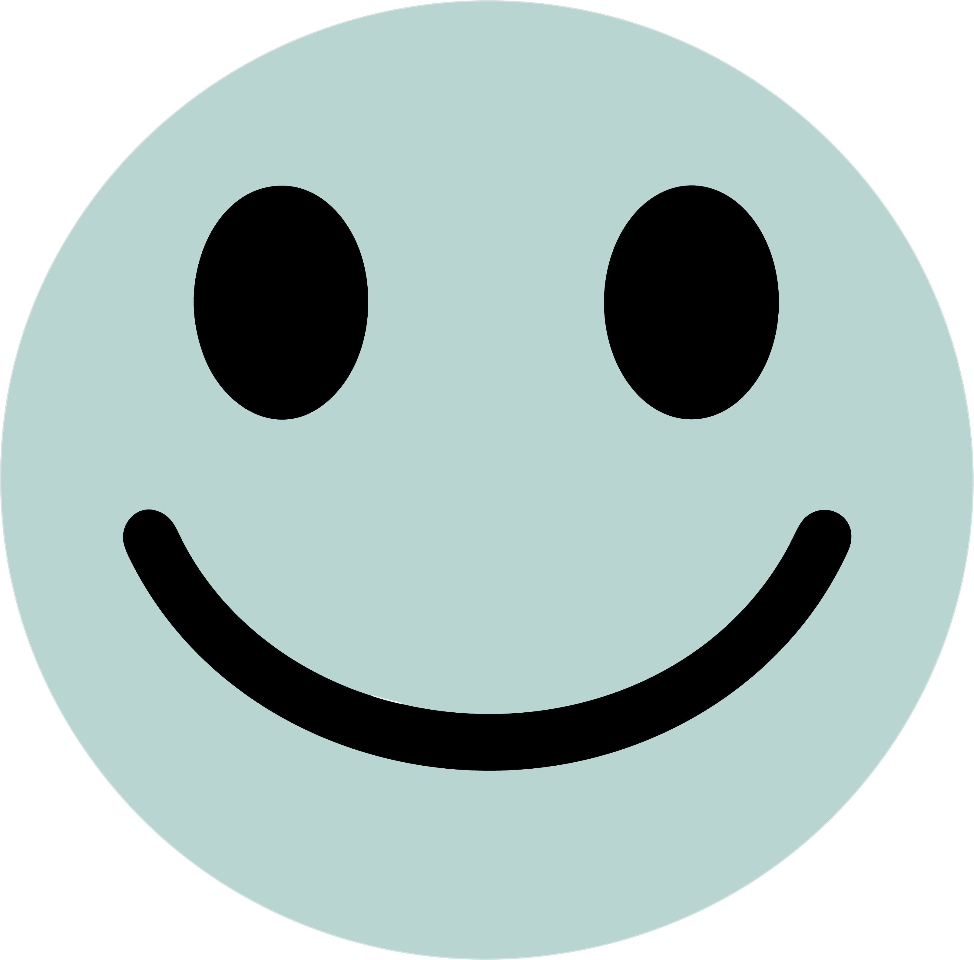 High-definition PNG smiley face icon element with a transparent background