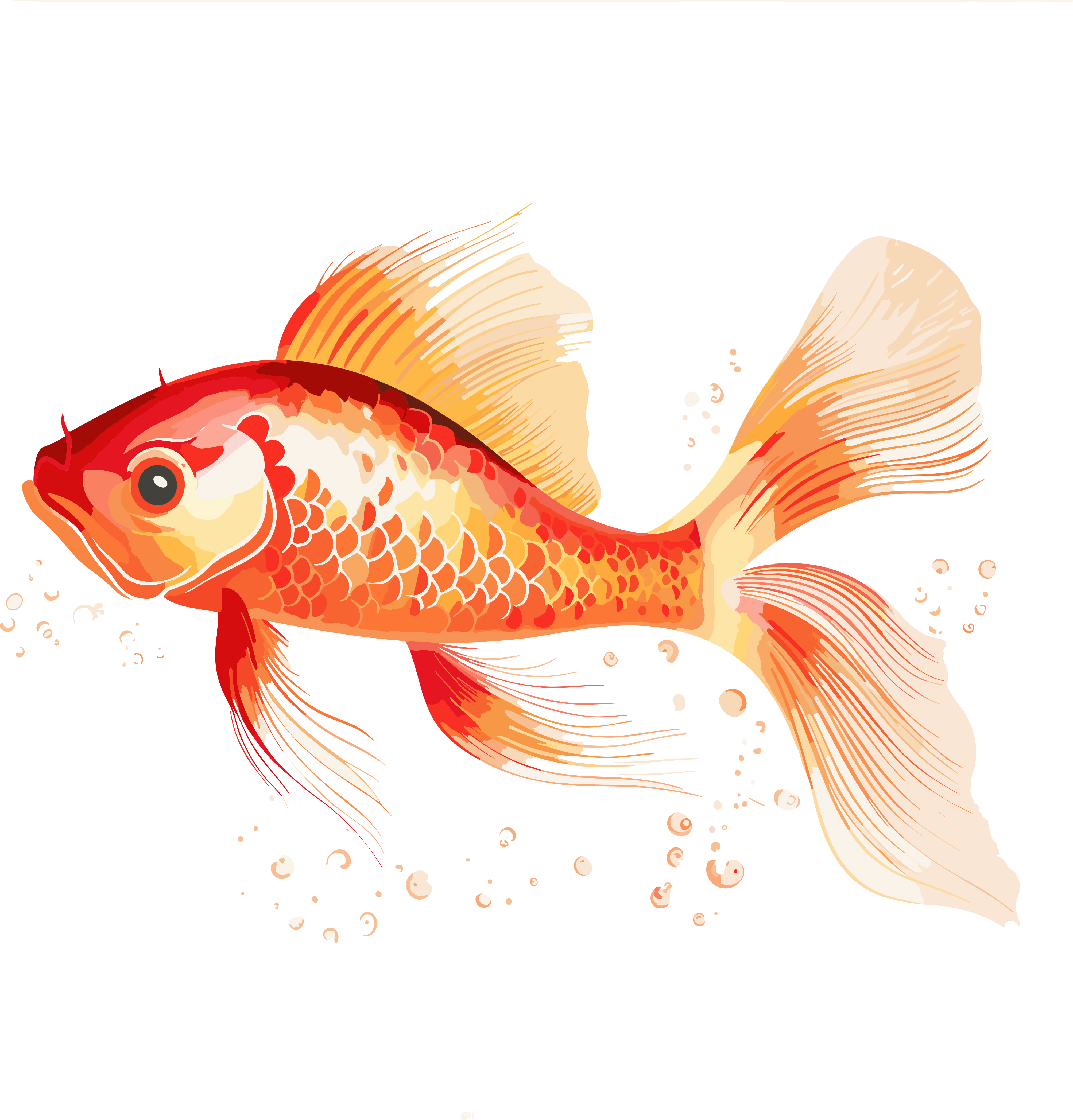 Red goldfish high-definition graphic material