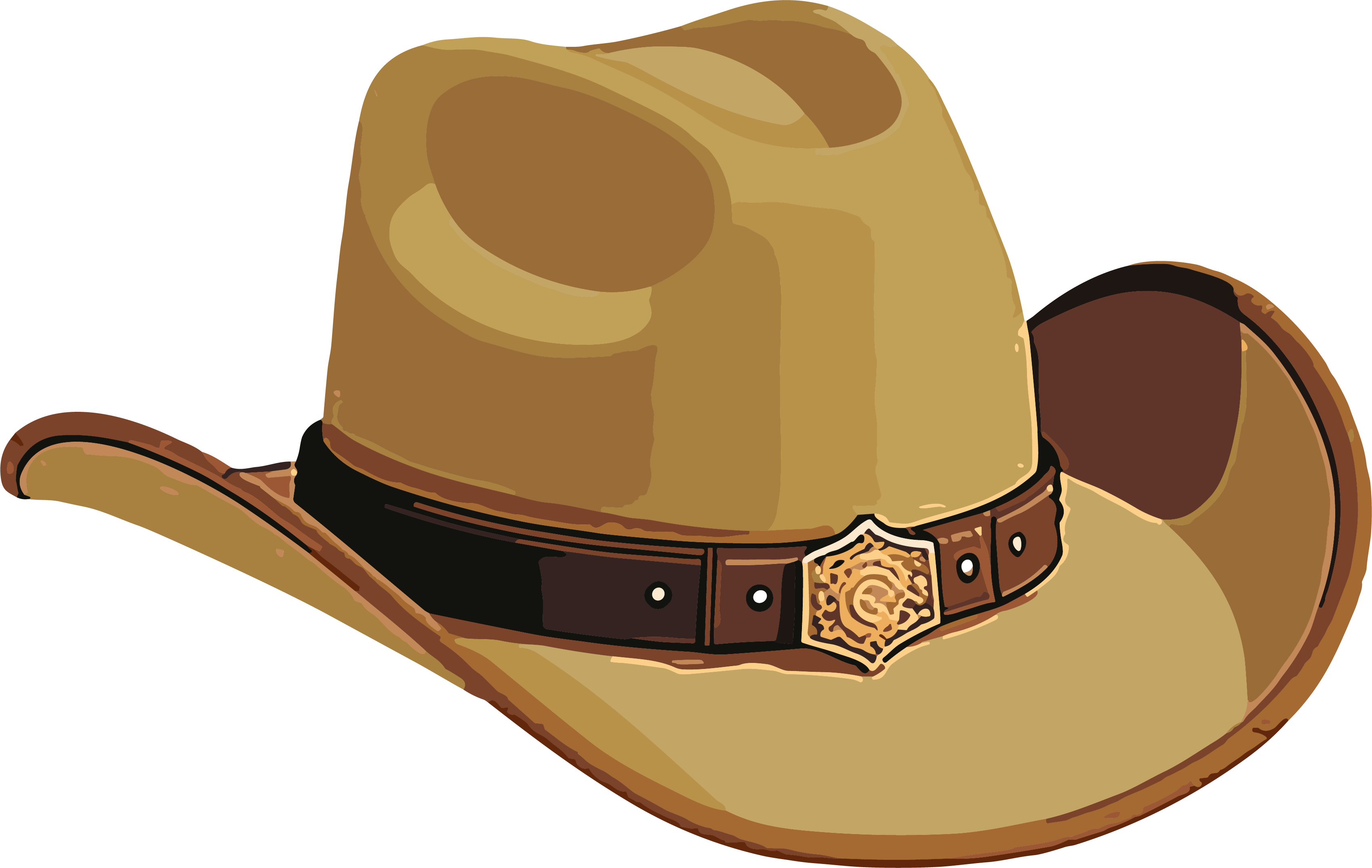 Cowboy hat vector pastel flat illustration design material