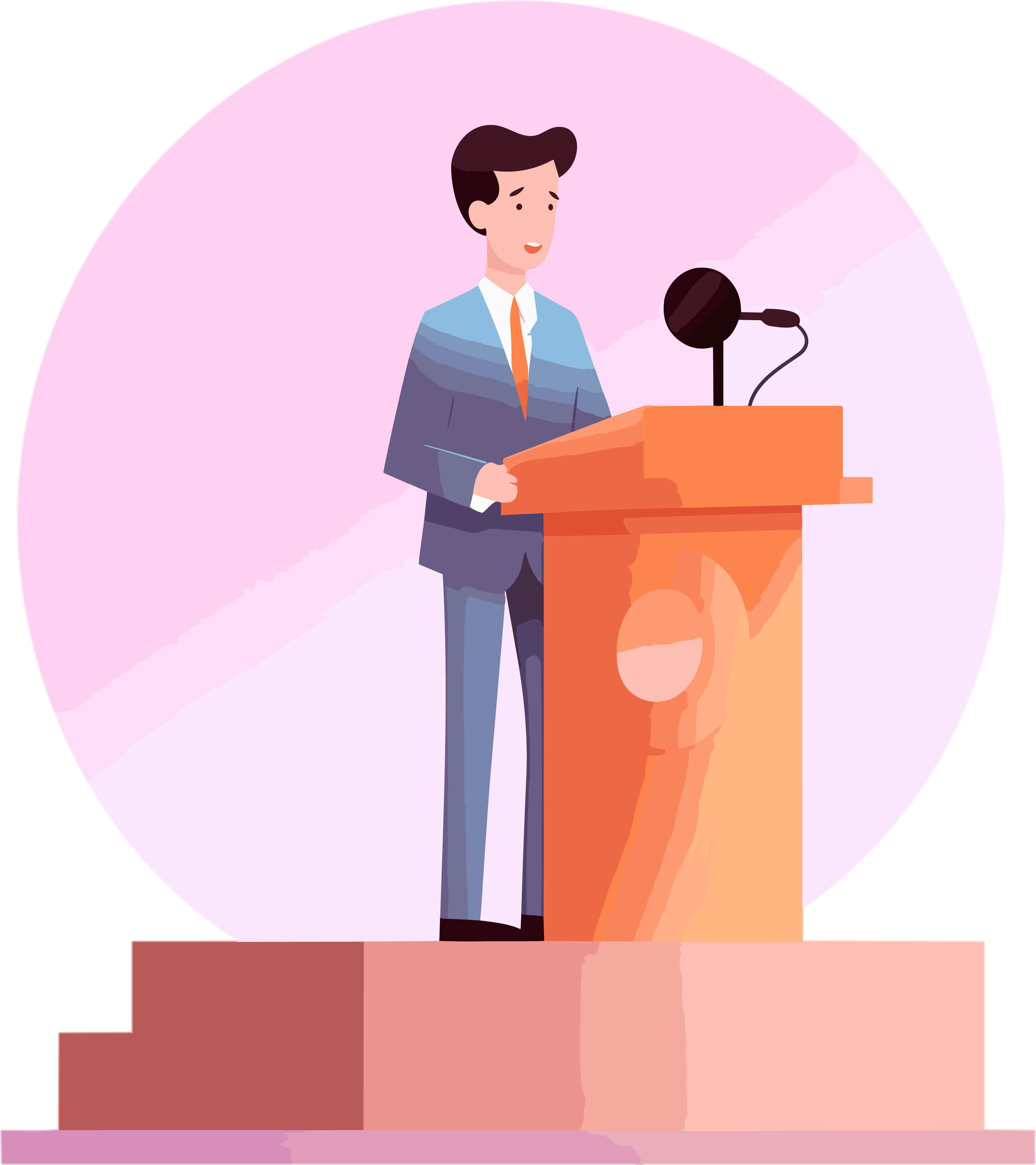 Knowledge Lecture Transparent Background Vector Illustration Material