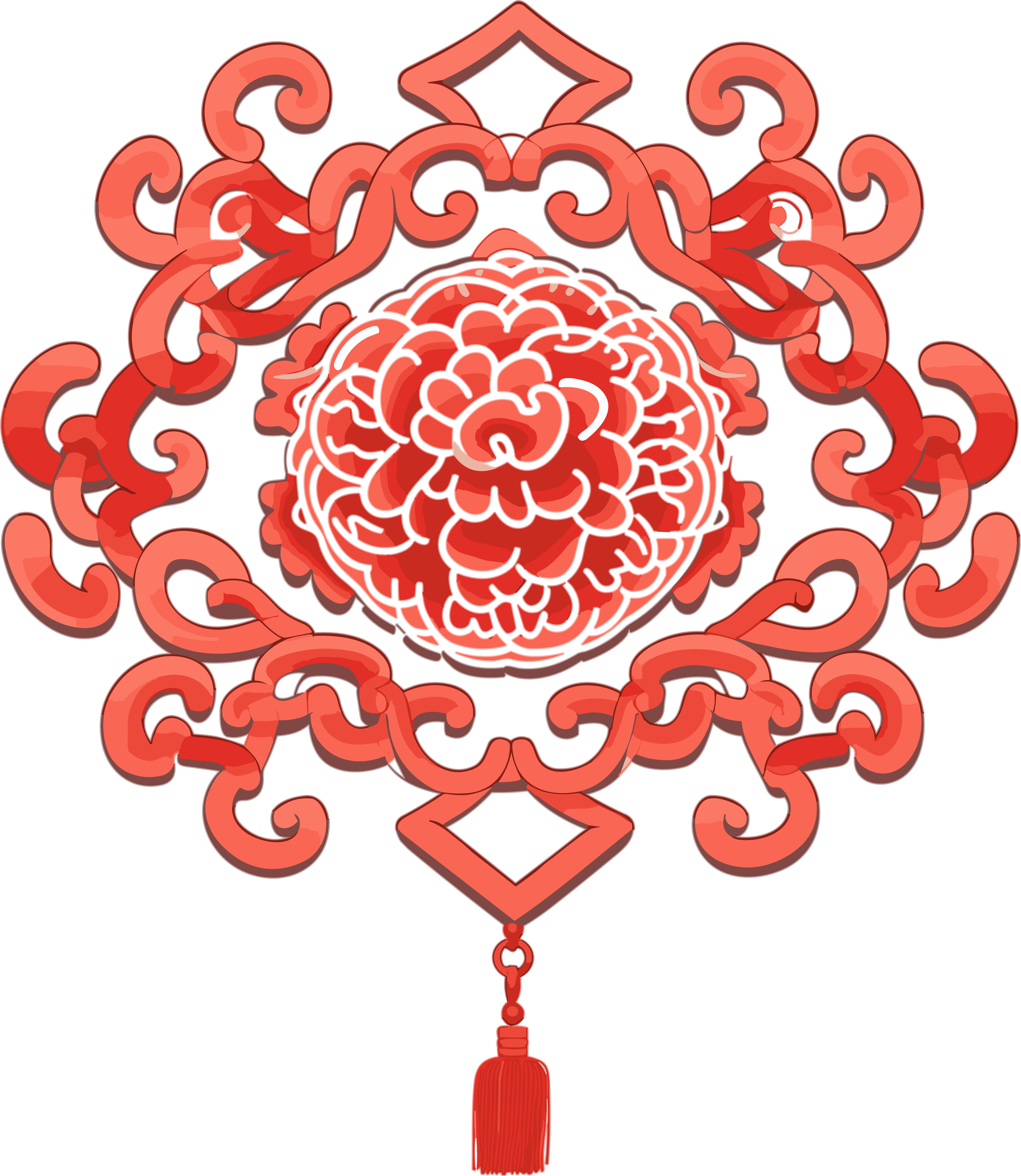 Hand-drawn Chinese art decorative illustration