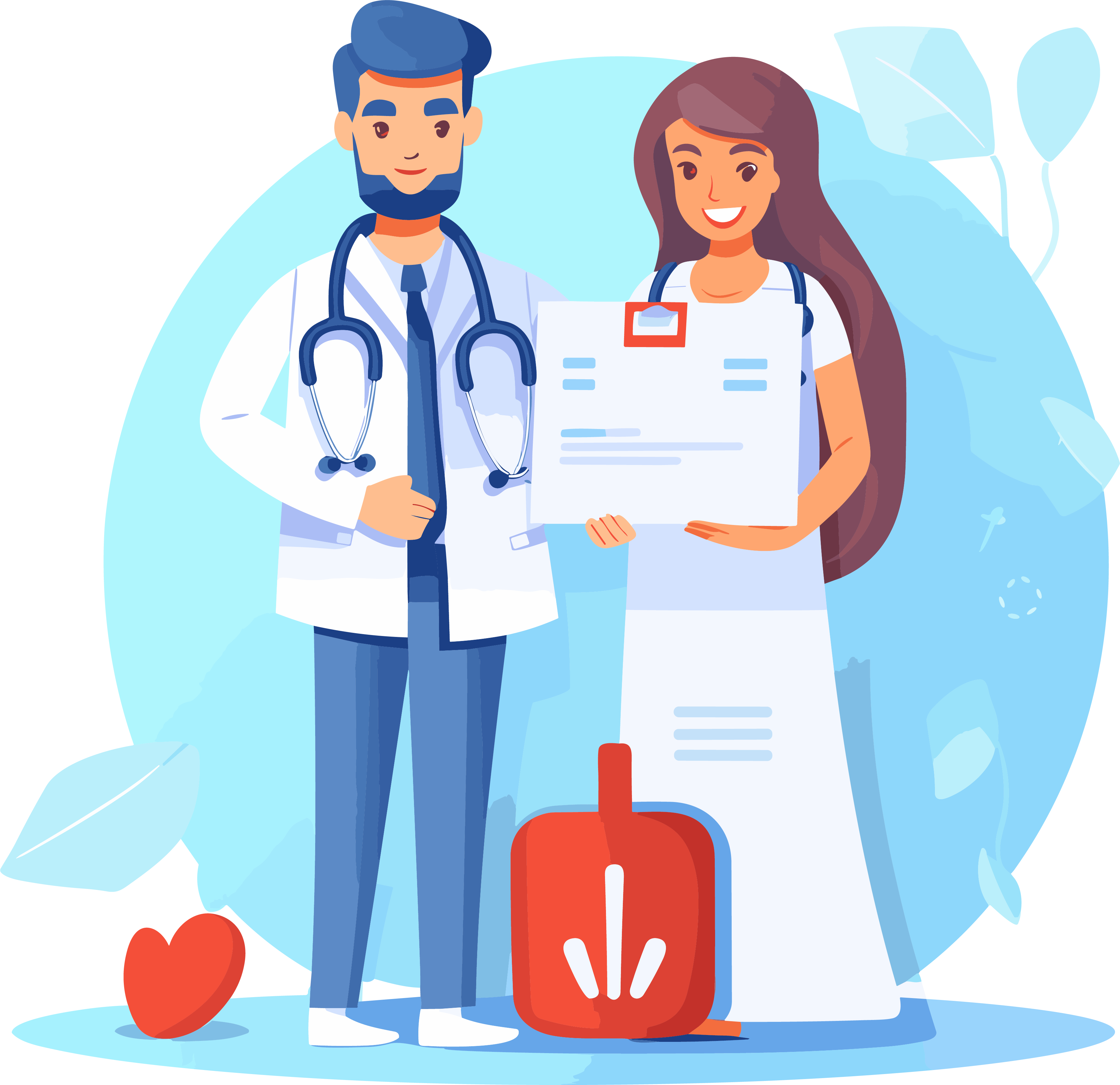High-definition transparent background medical illustration design