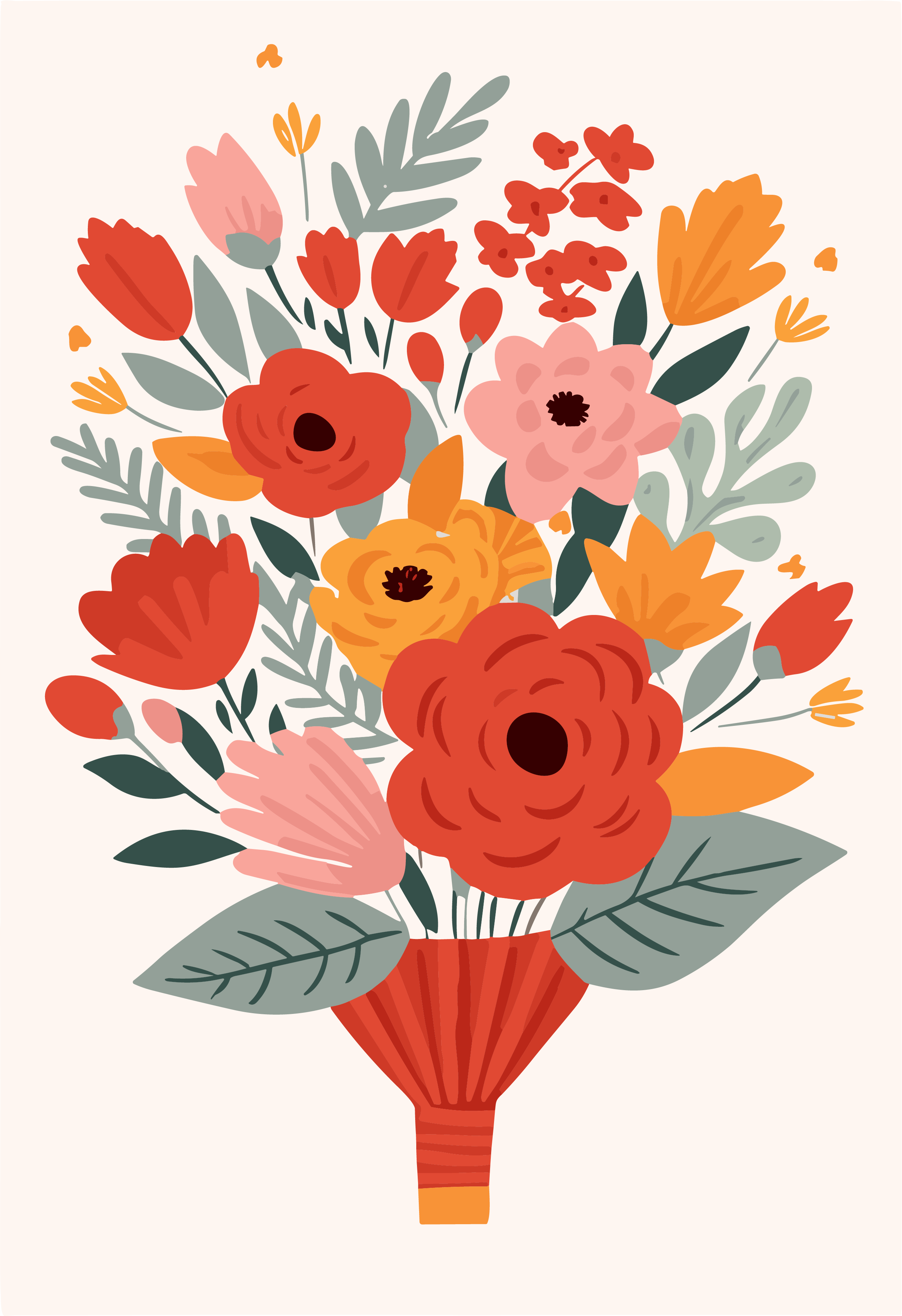 Happy Mother's Day Flower Card