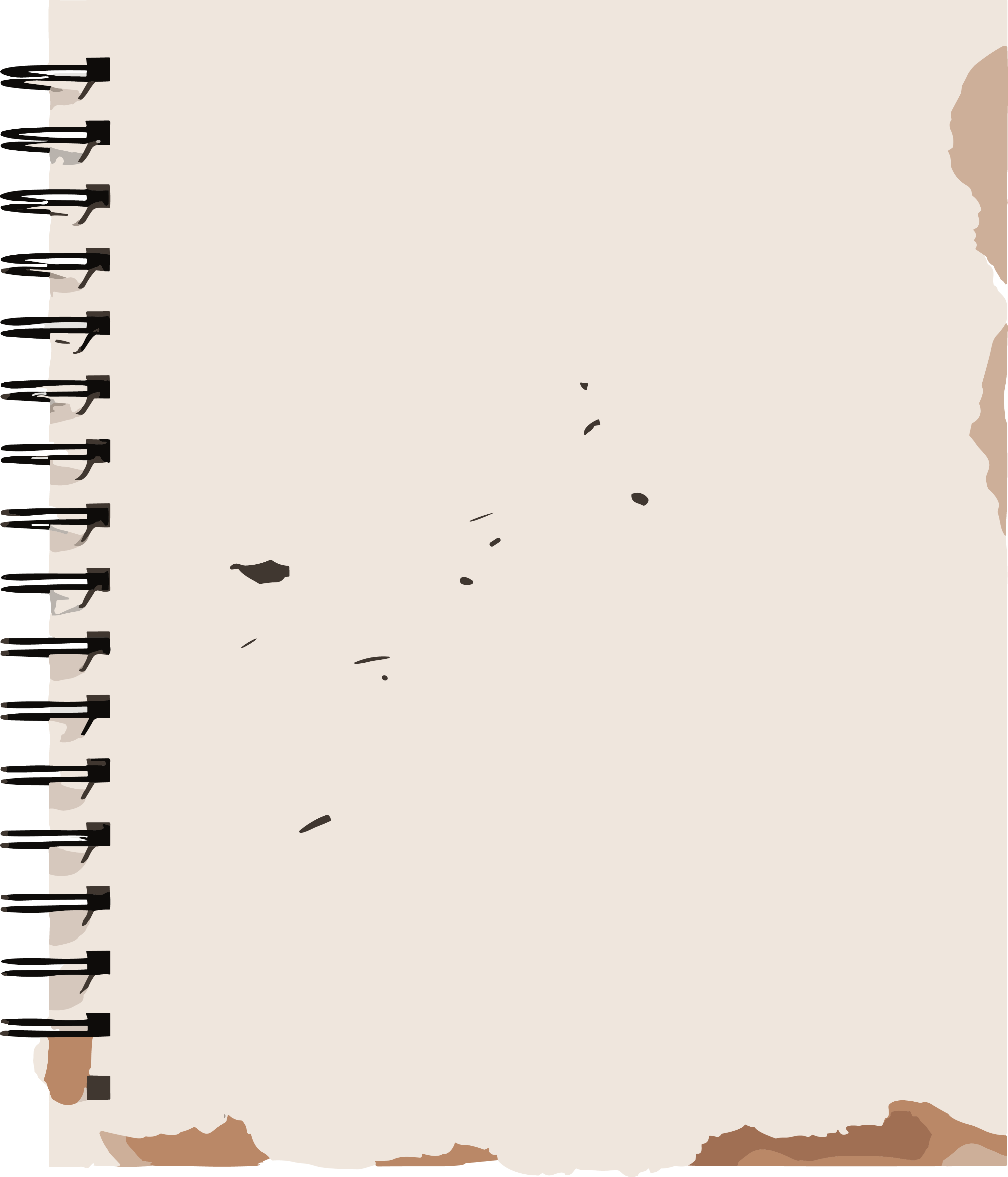 Creative Design Brown Coil Notebook Business Elements