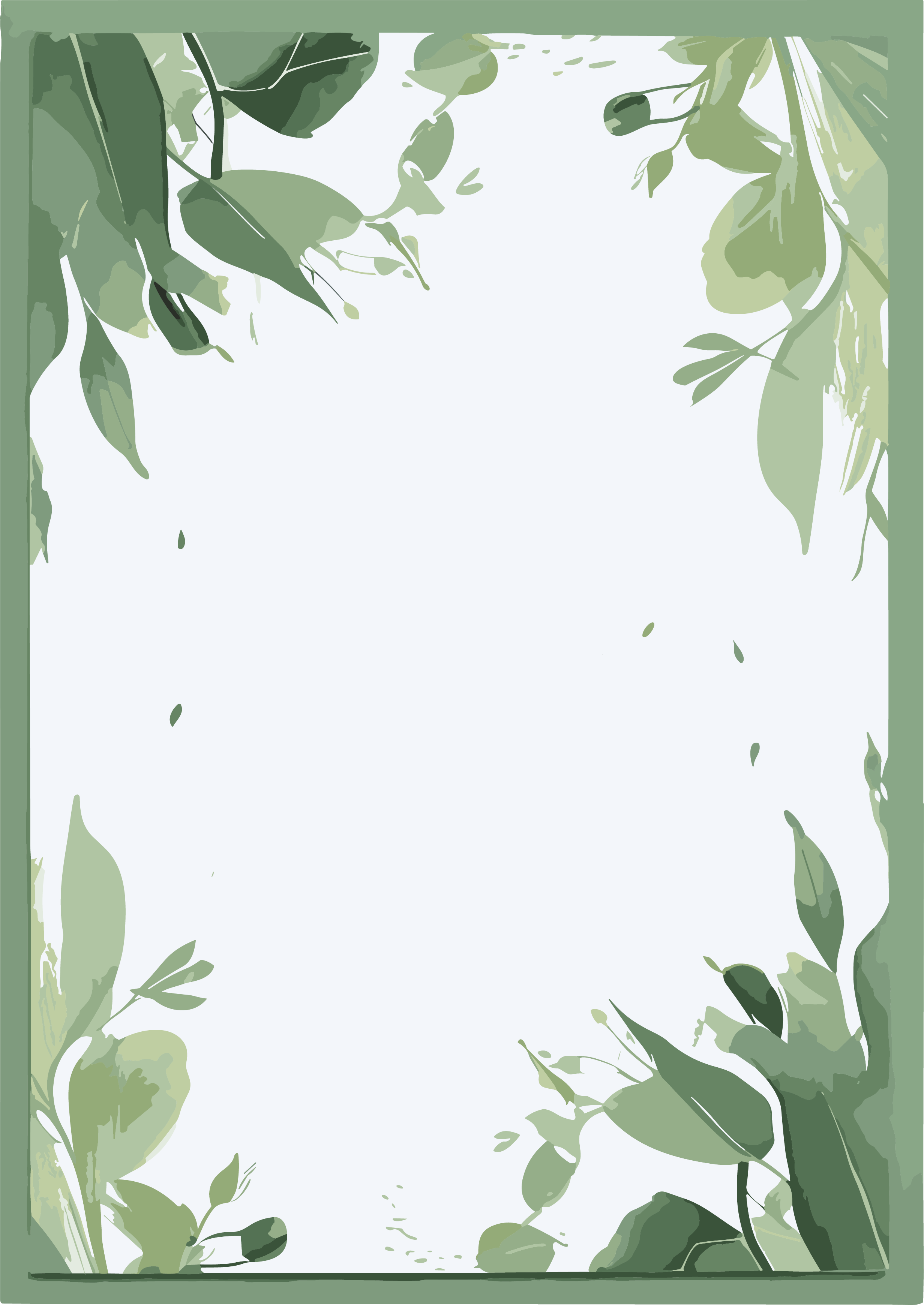 Greenery Wedding Invitation