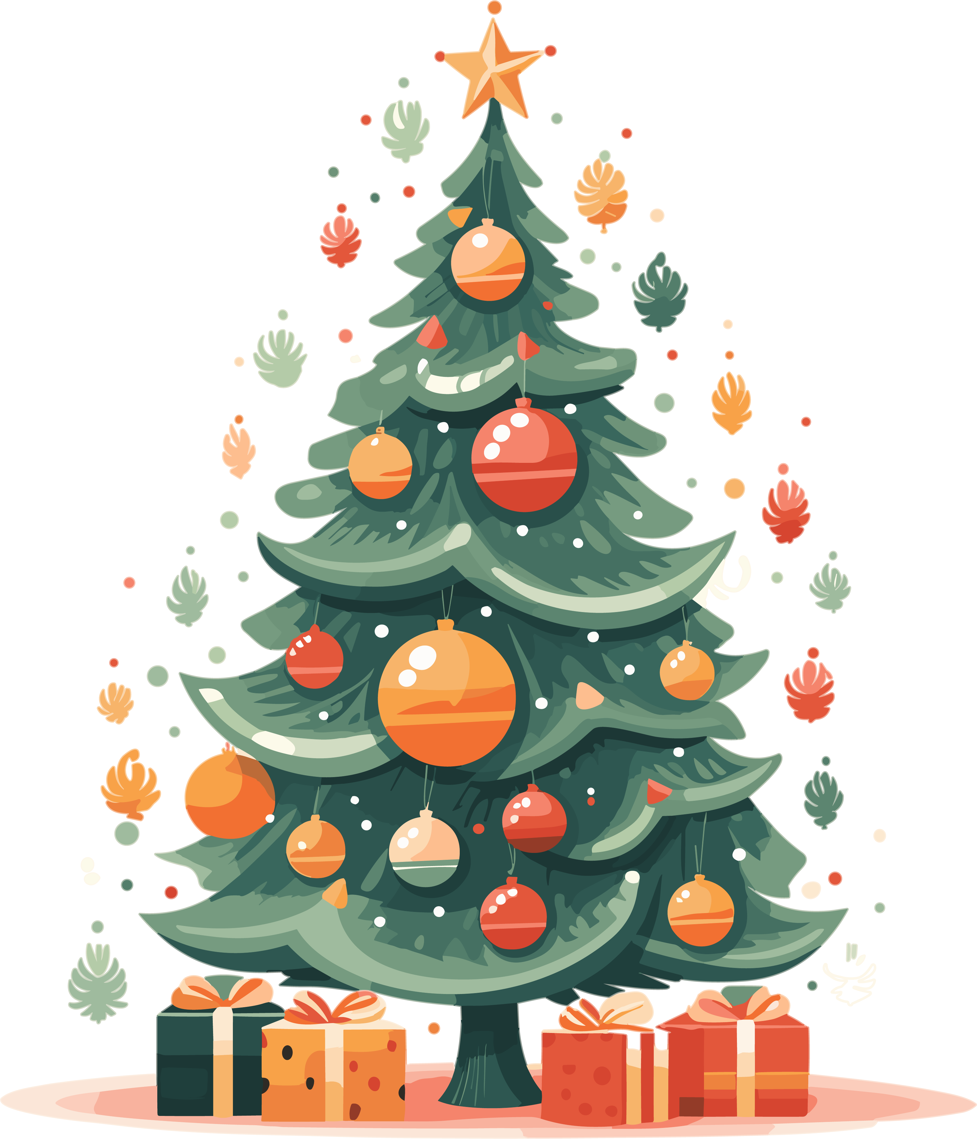 Christmas tree vector illustration