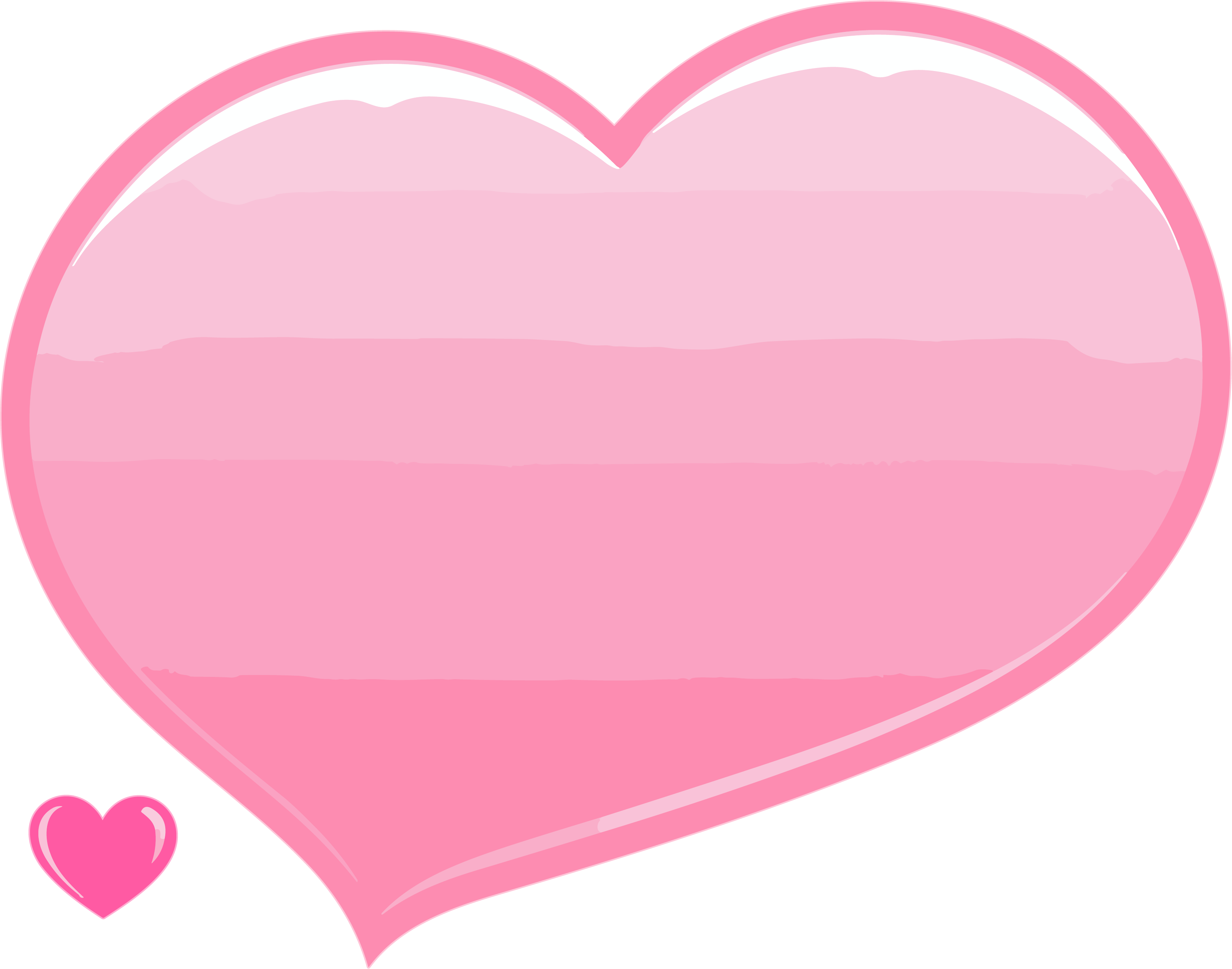 Pink heart-shaped bubble white background high-definition anime material
