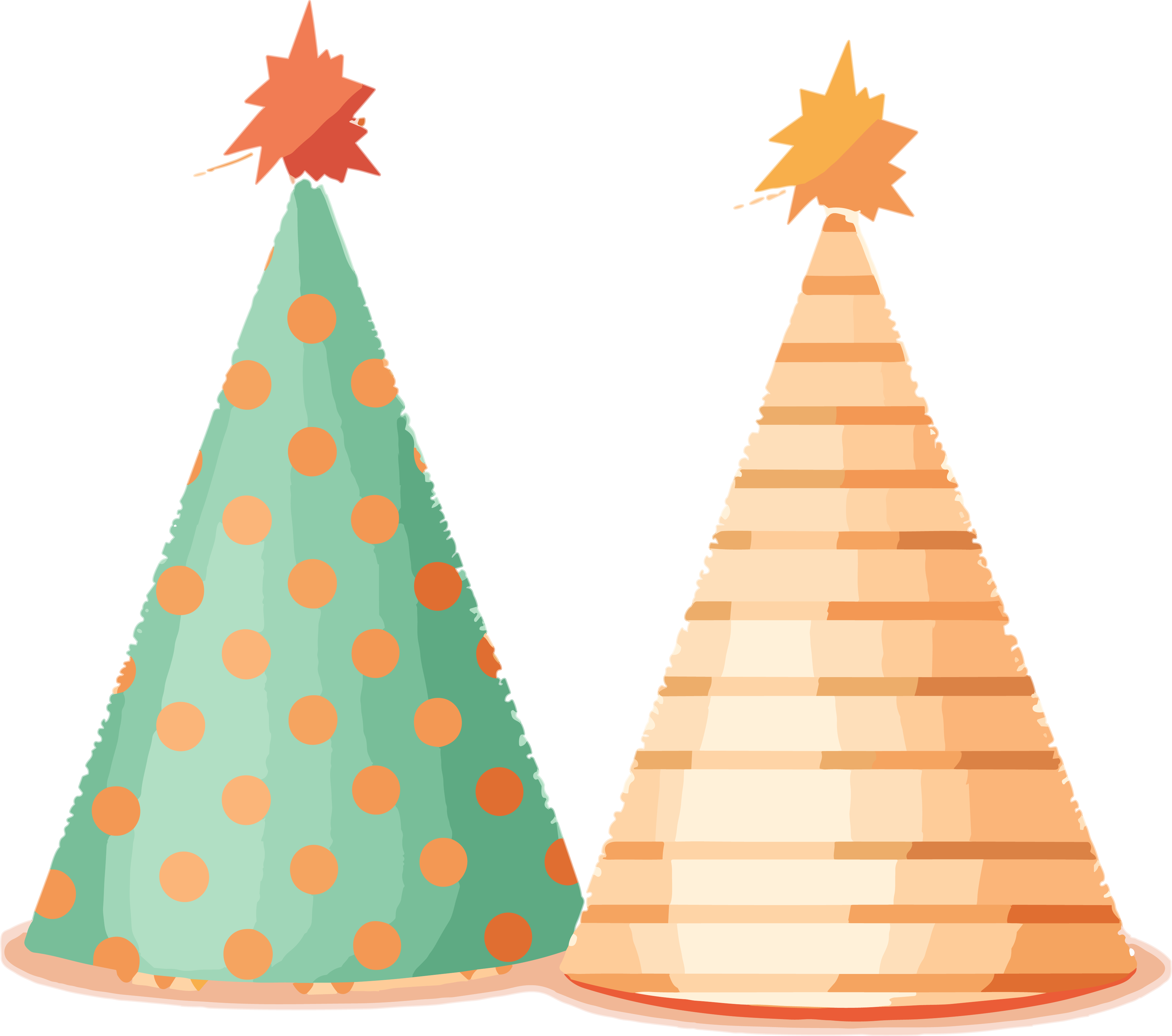 Retro birthday party hat material