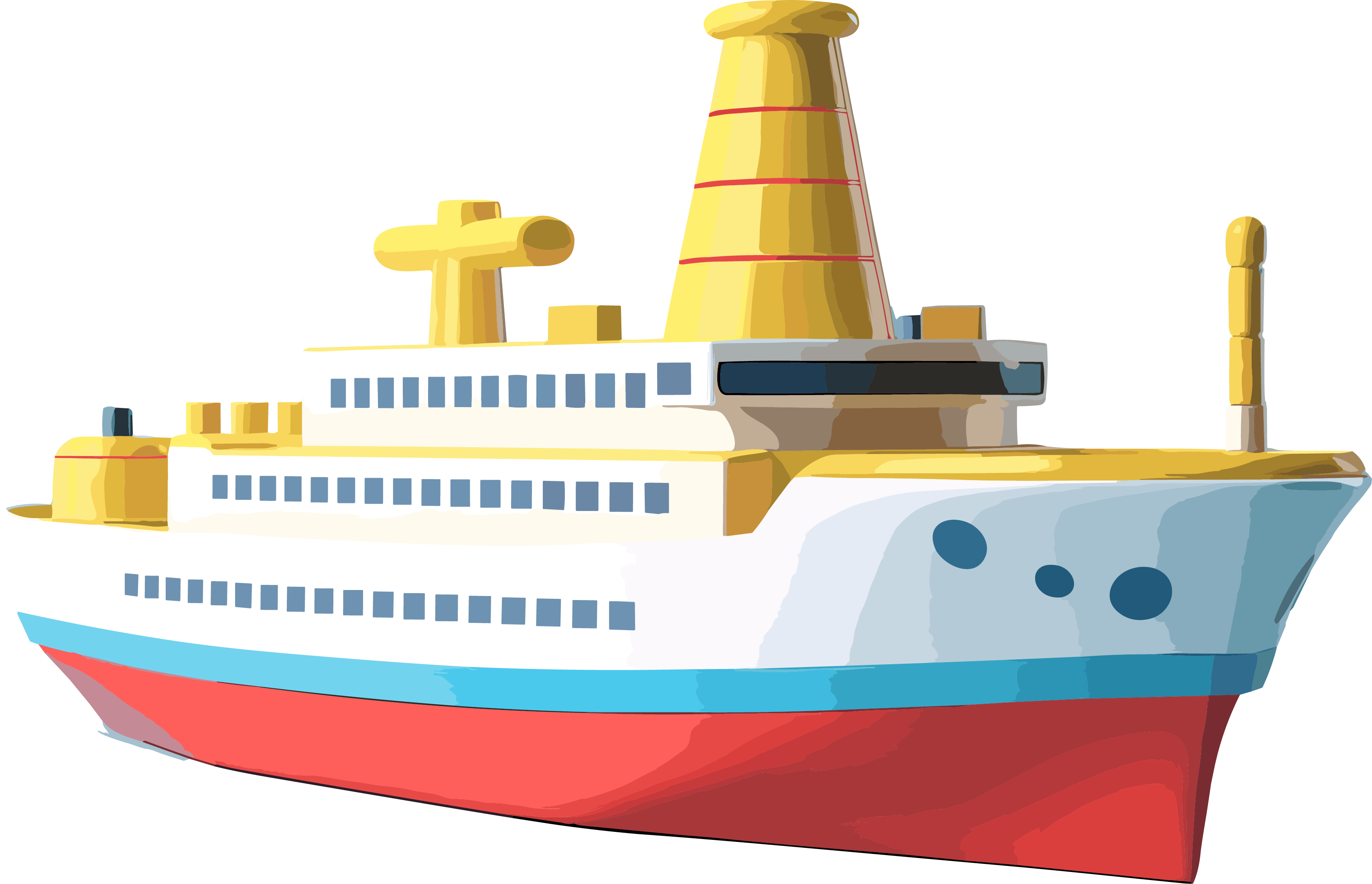 Commercial design material toy ship model illustration