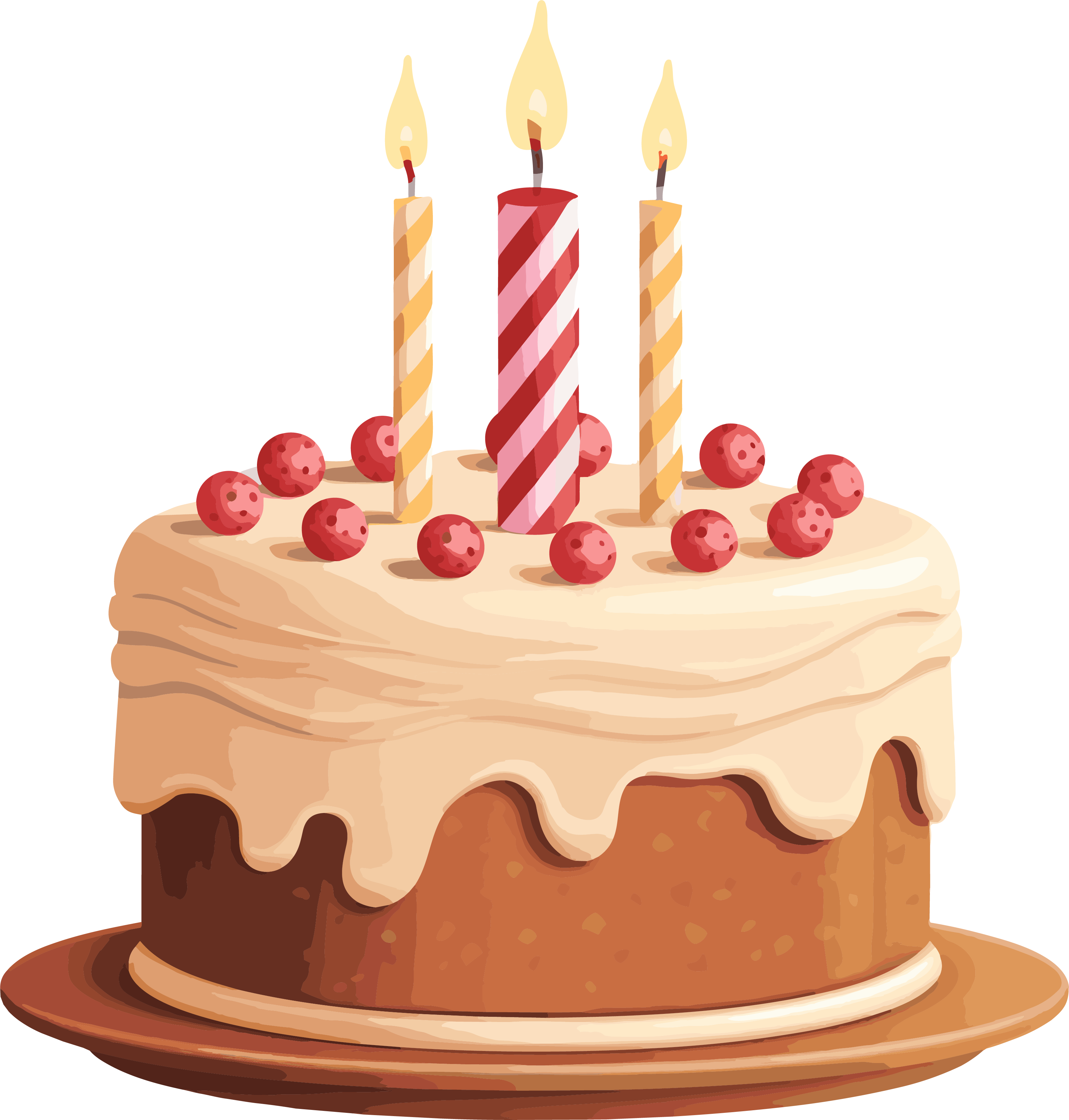 Birthday cake illustration