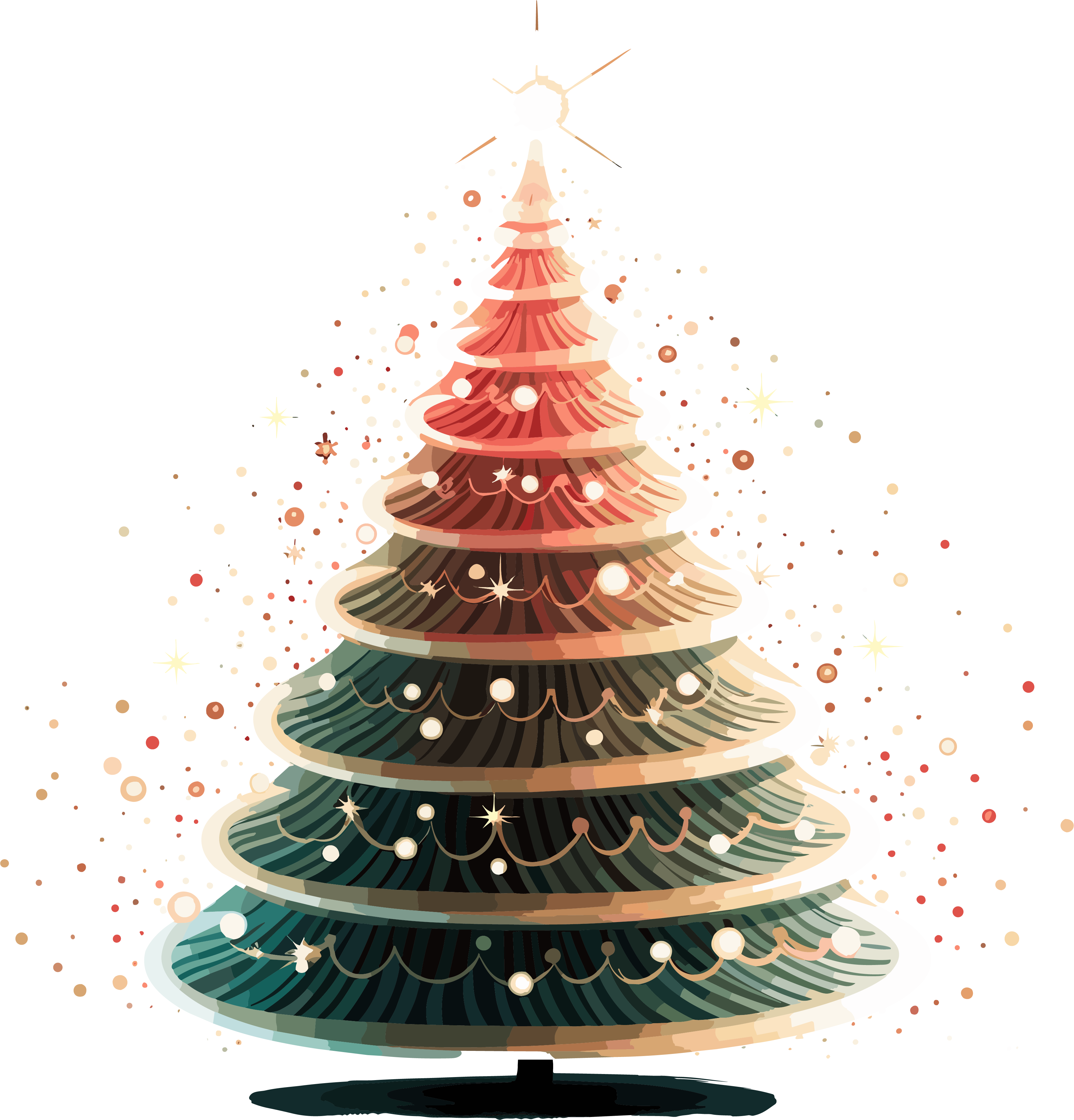 Christmas tree vector illustration