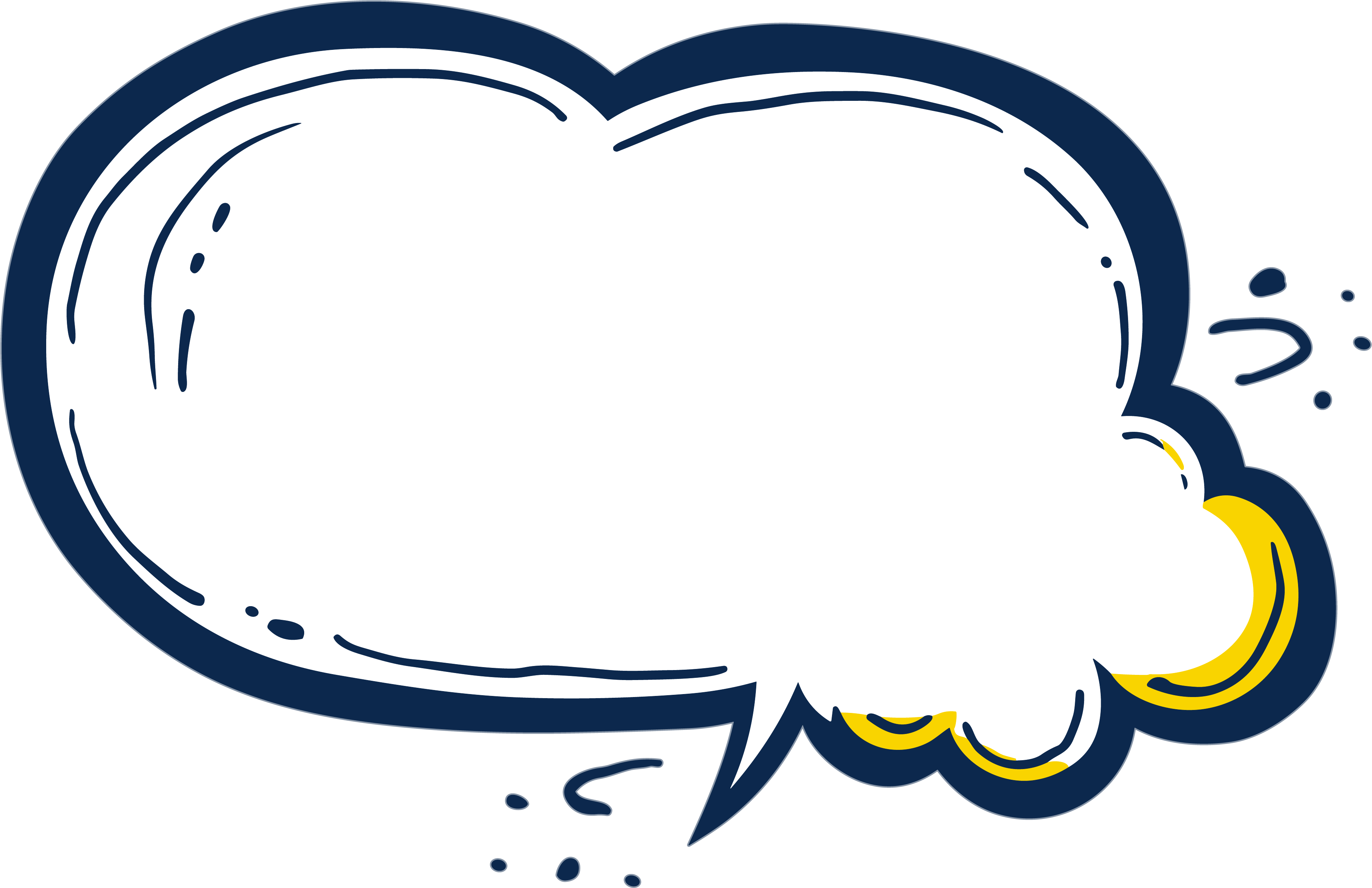 Creative design materials for vibrant dialogue bubble PNG illustrations