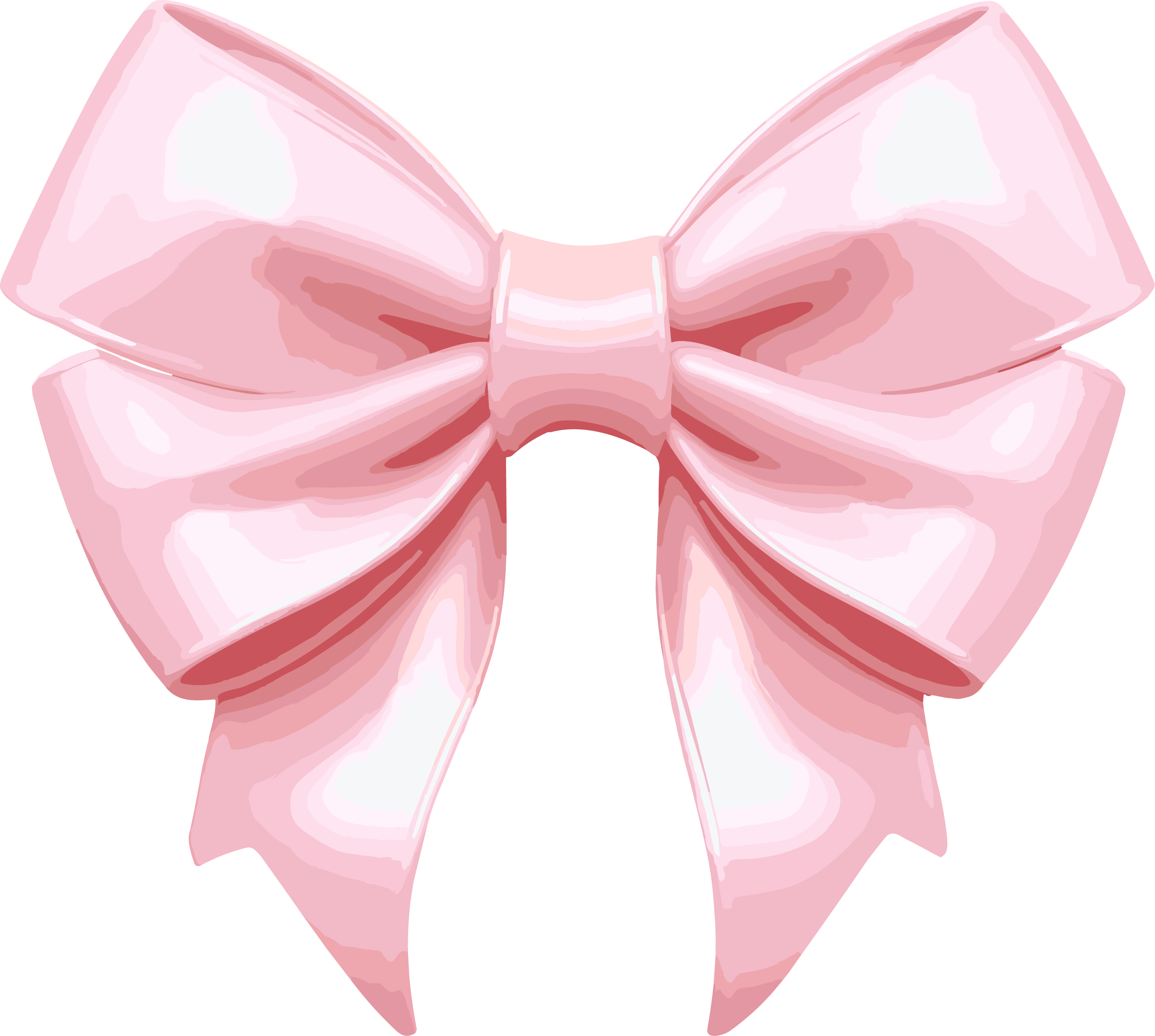 Transparent background commercial use pink bow material