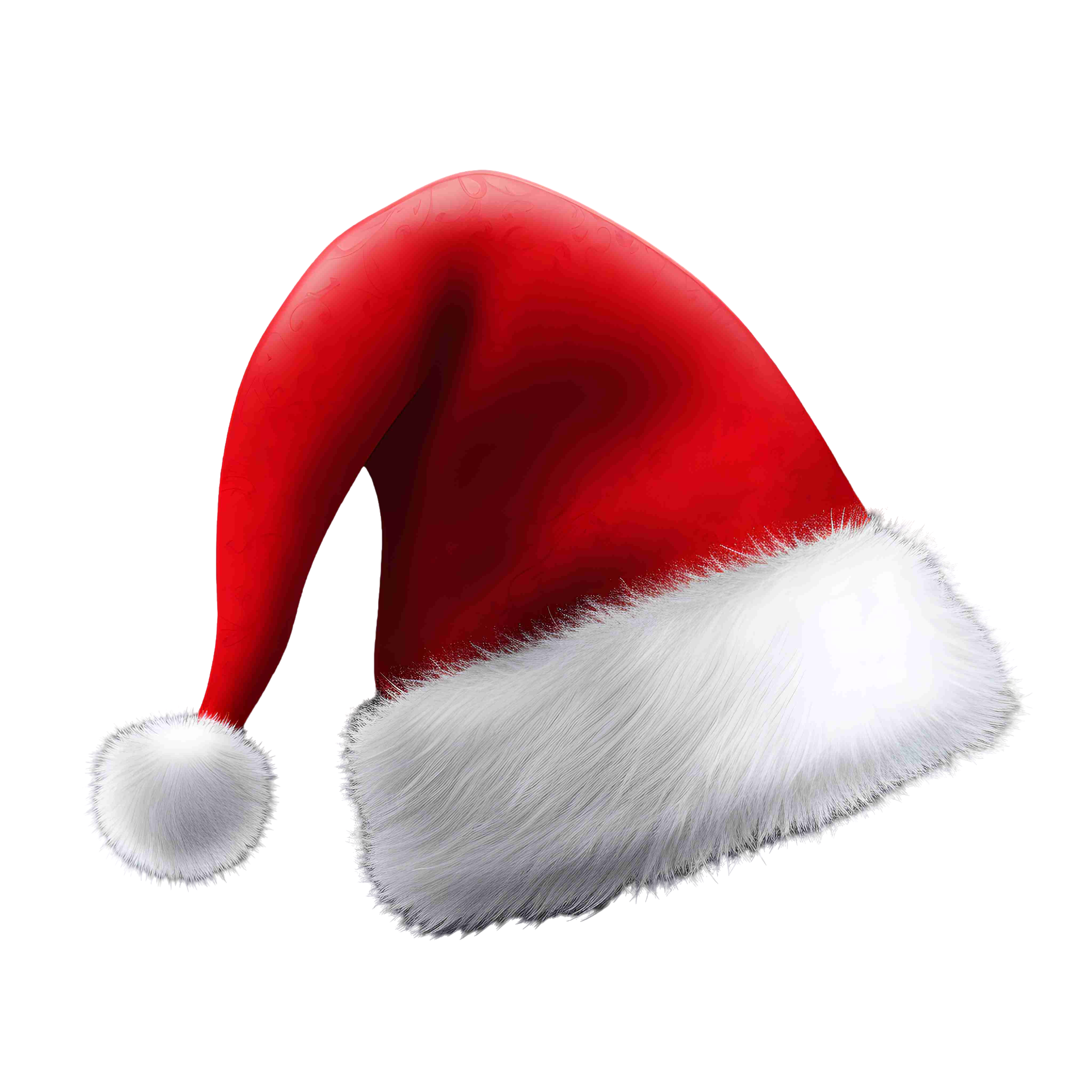 Transparent background high-definition PNG Christmas hat material