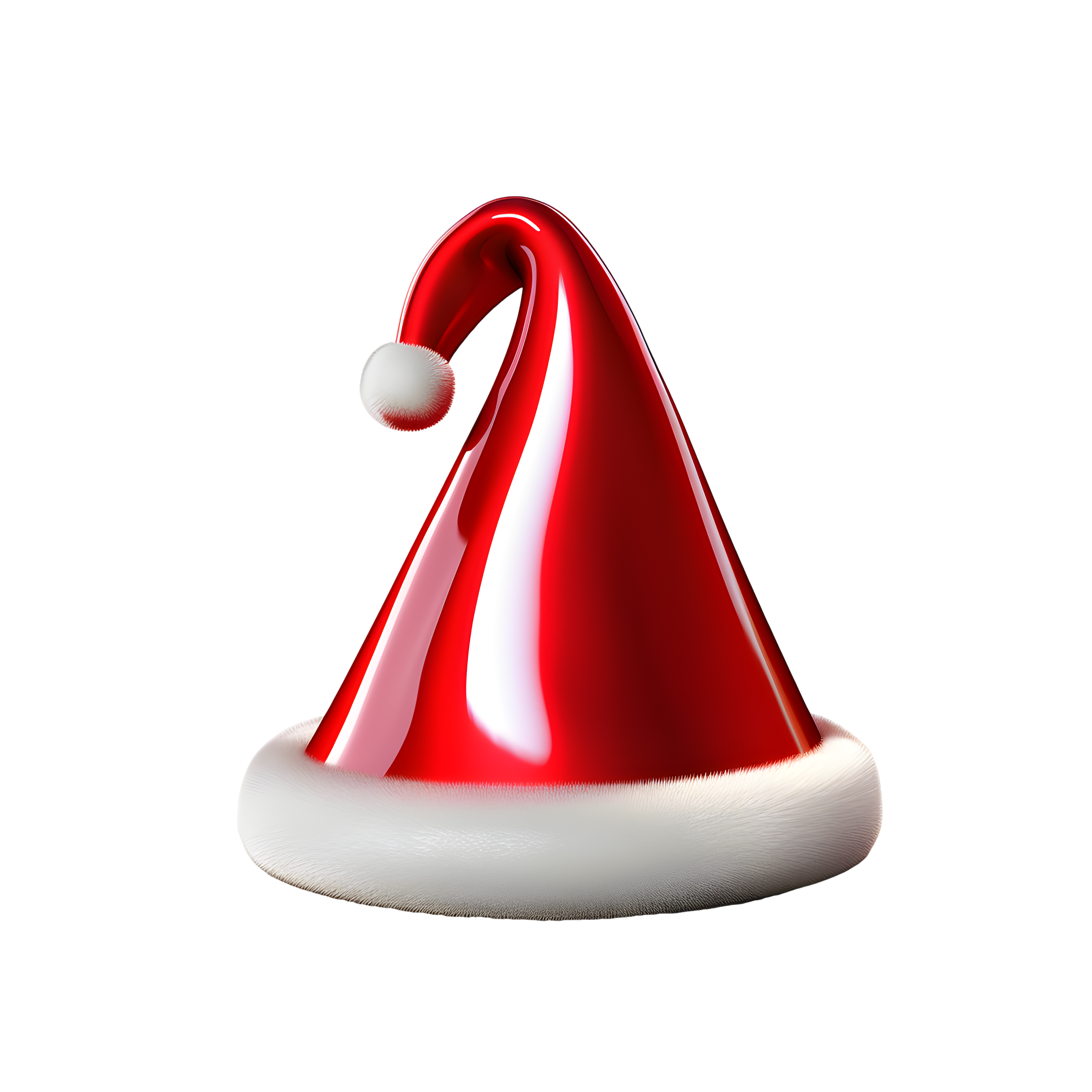 Christmas hat white background 3D model material