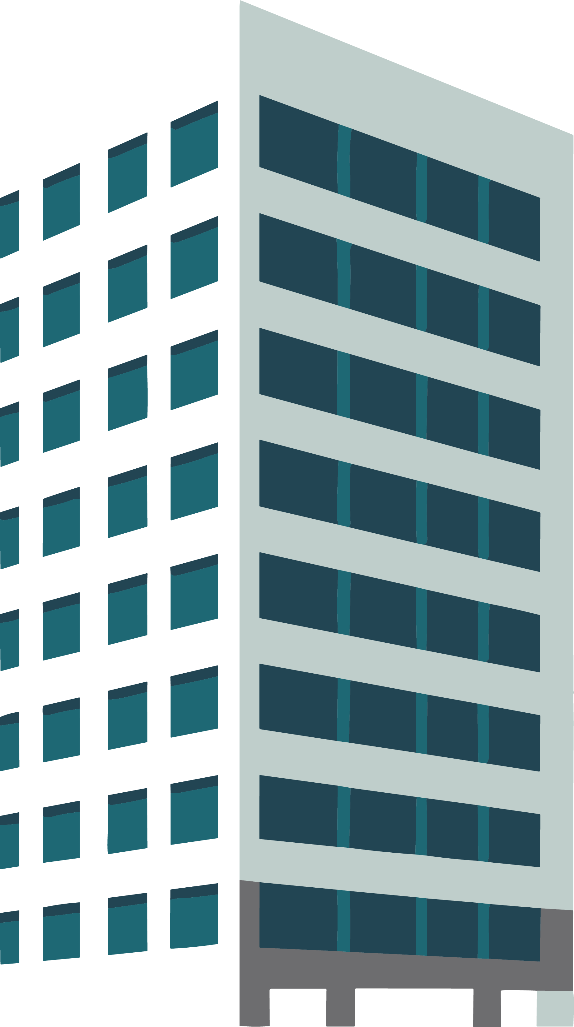 Deep blue and light white architectural vector illustration