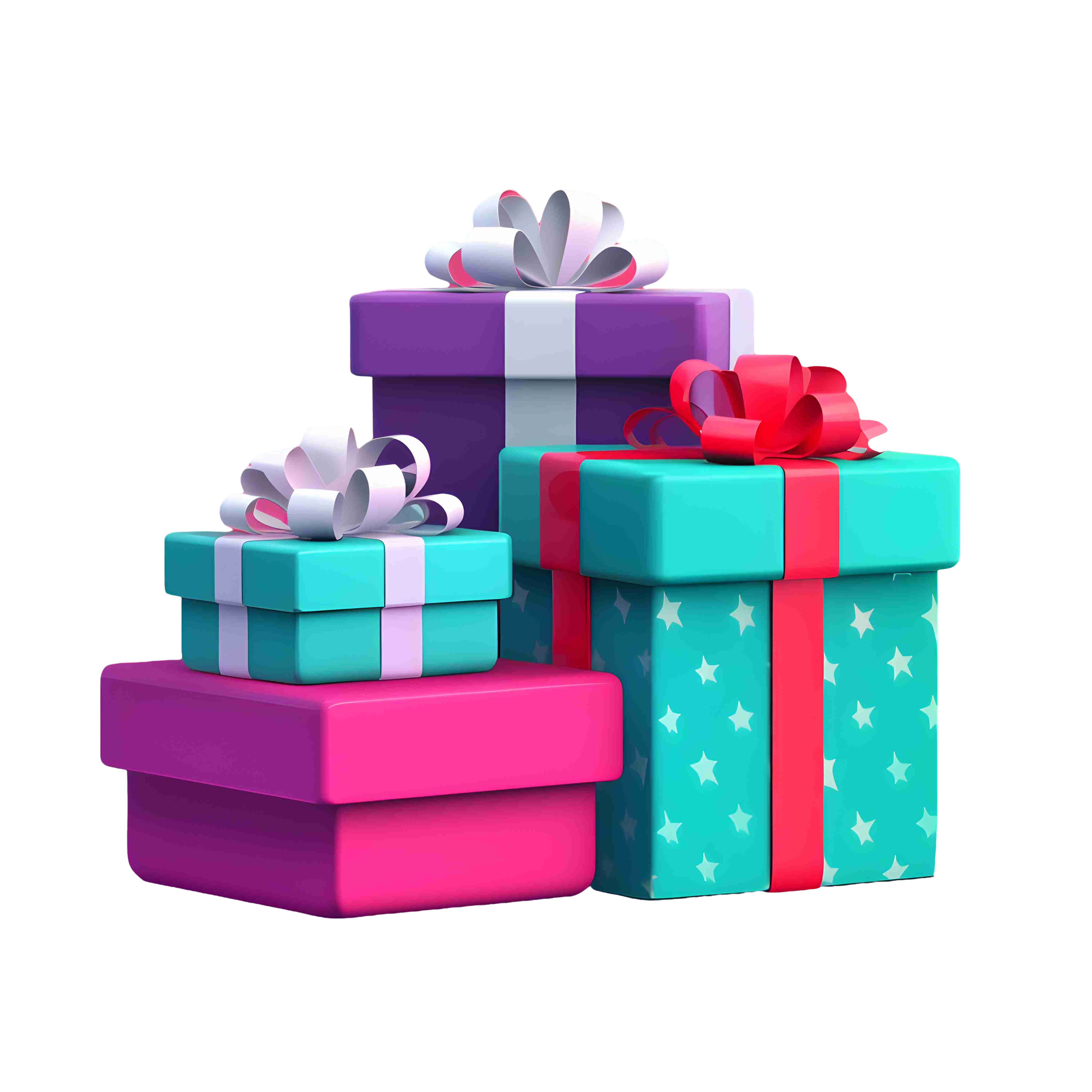 Magic and Blue Night Christmas Gift PNG Elements