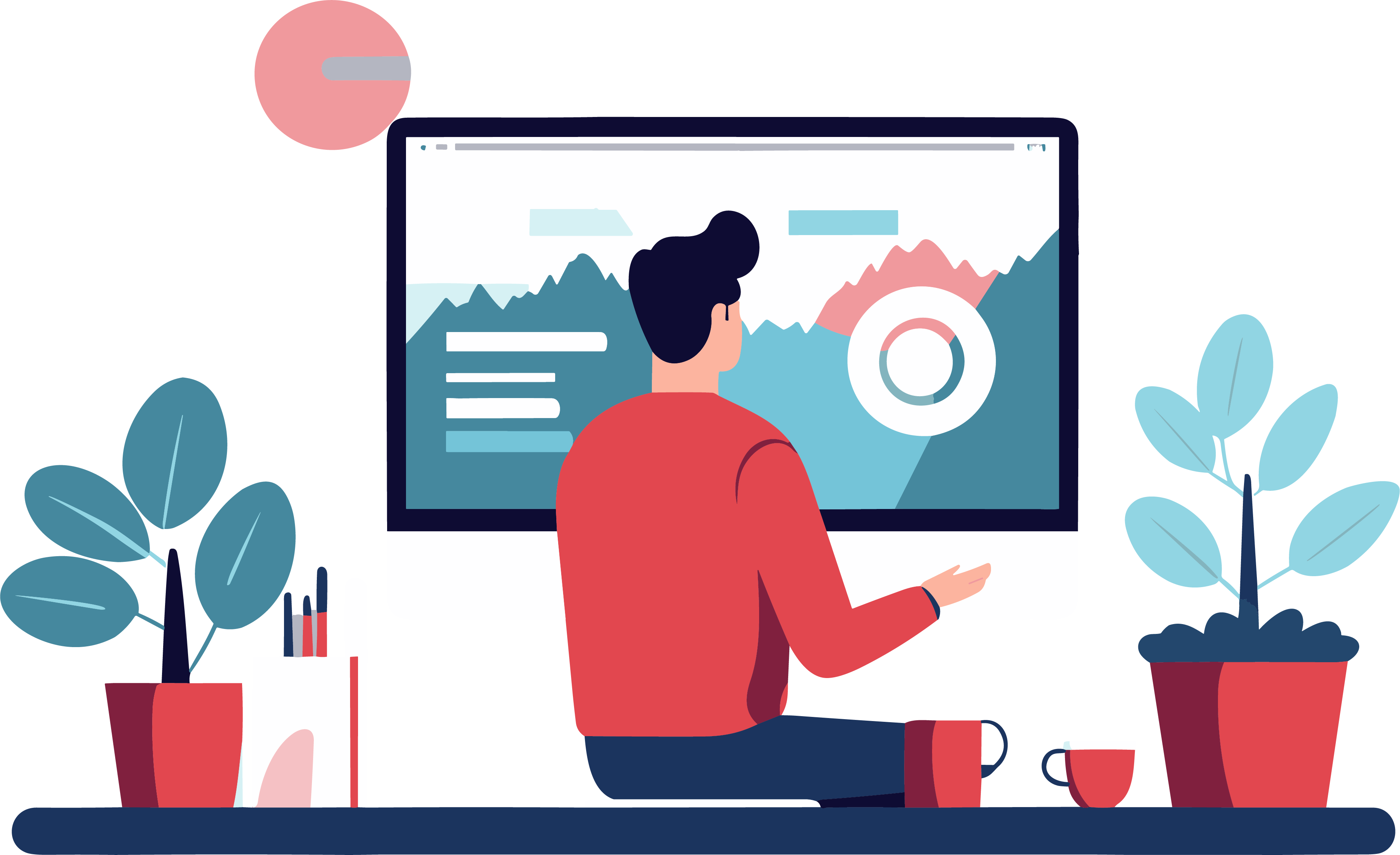 Illustration of Creative Design Elements for Lectures