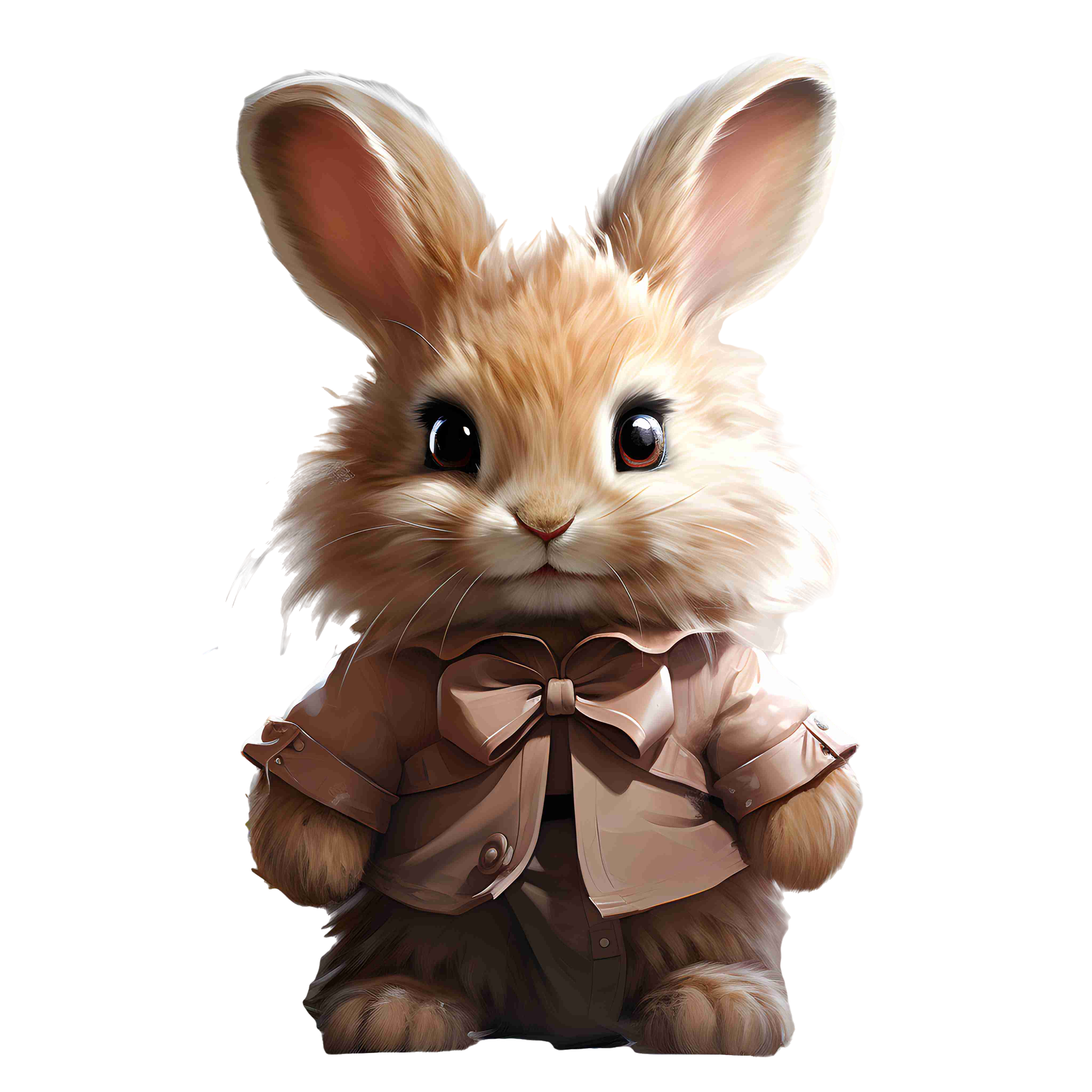 Cute bunny baby wearing a ballet skirt illustration