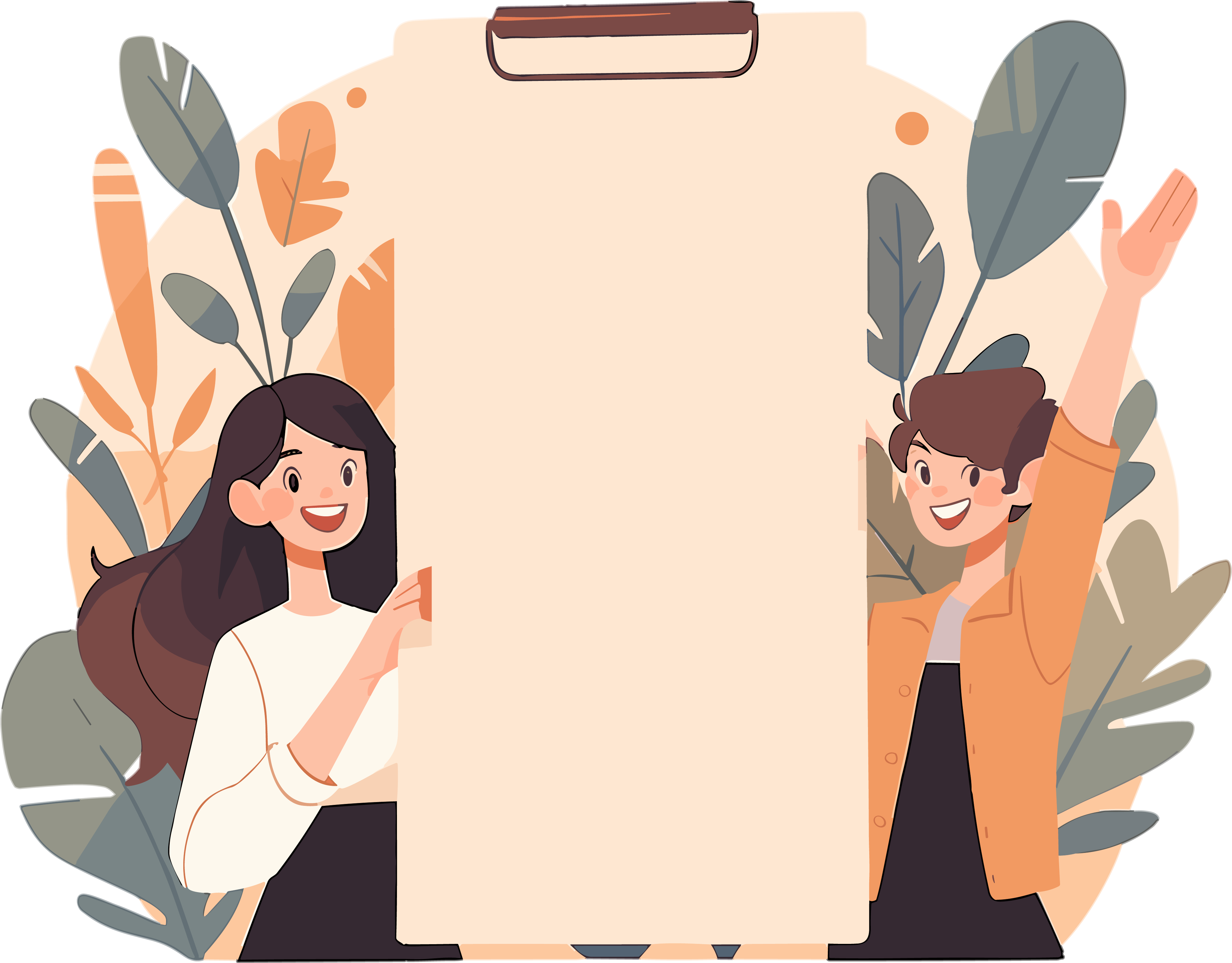 Resume illustration design materials