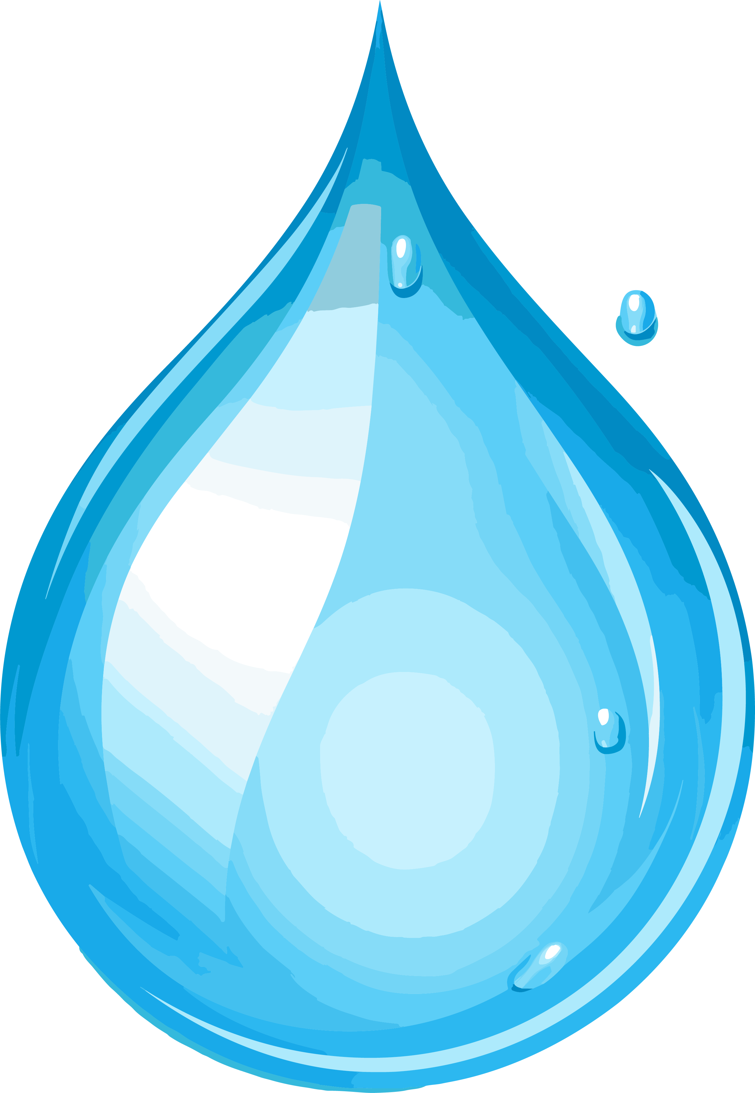 Clear water droplet white material