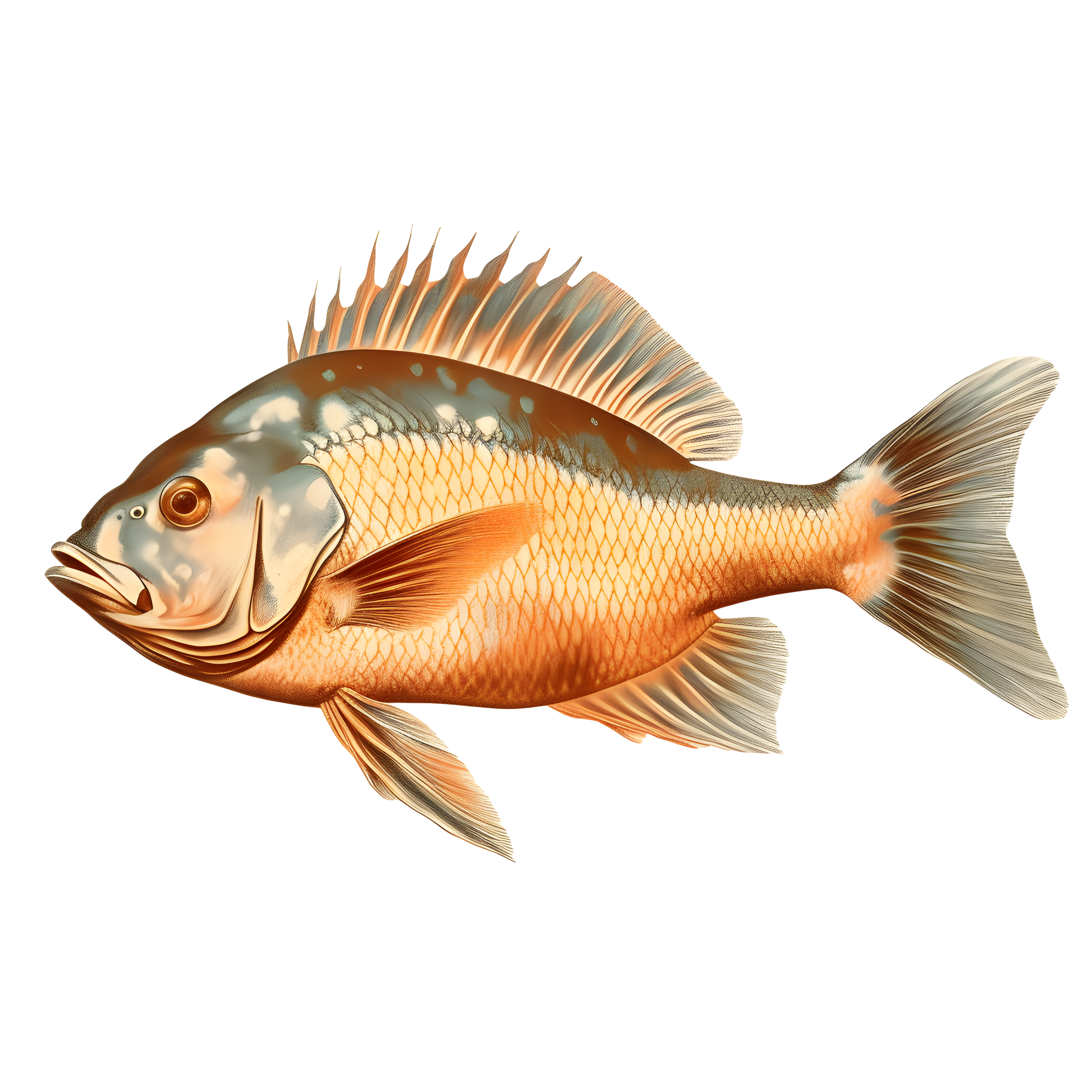 Detailed and realistic fish illustration