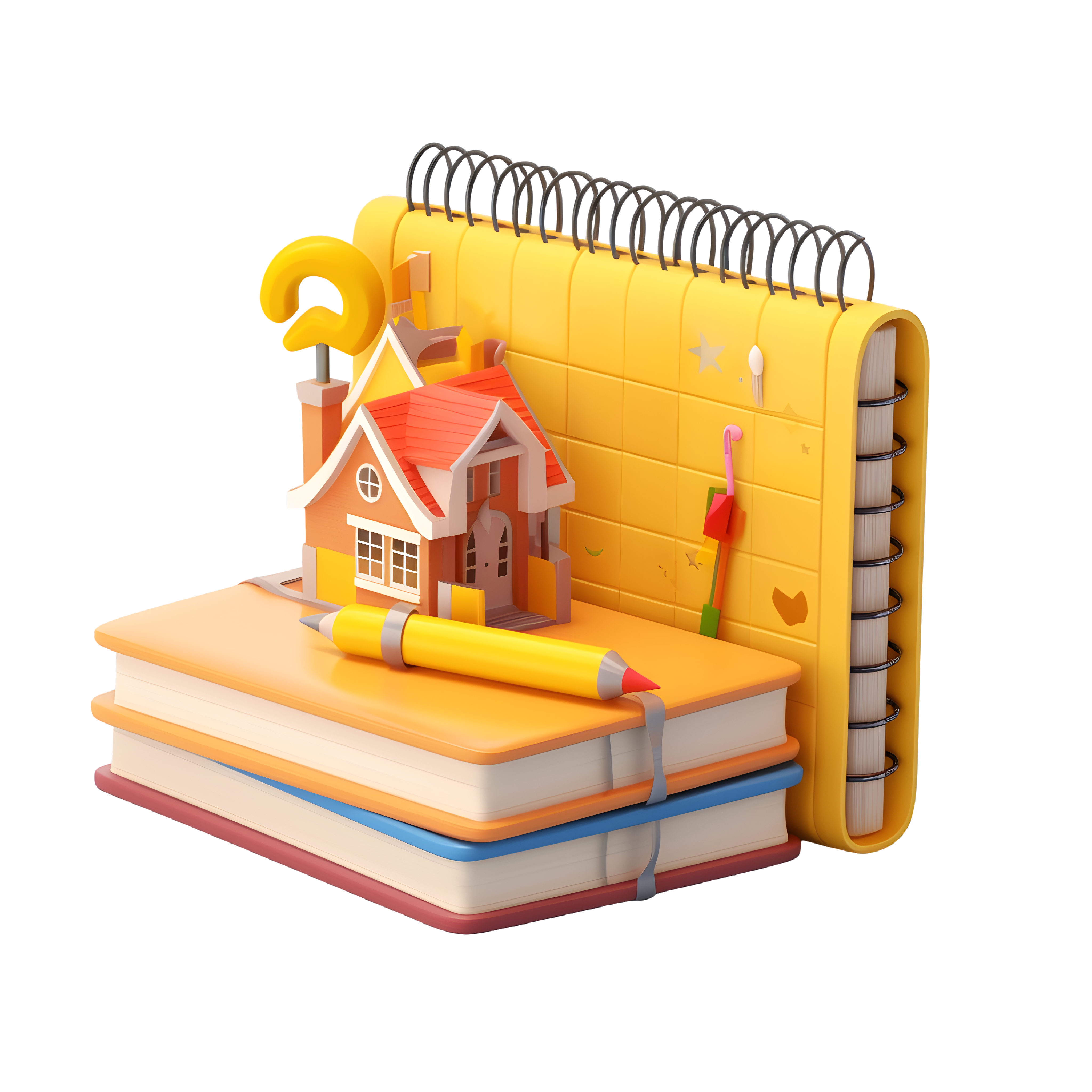 Book Stack Illustration