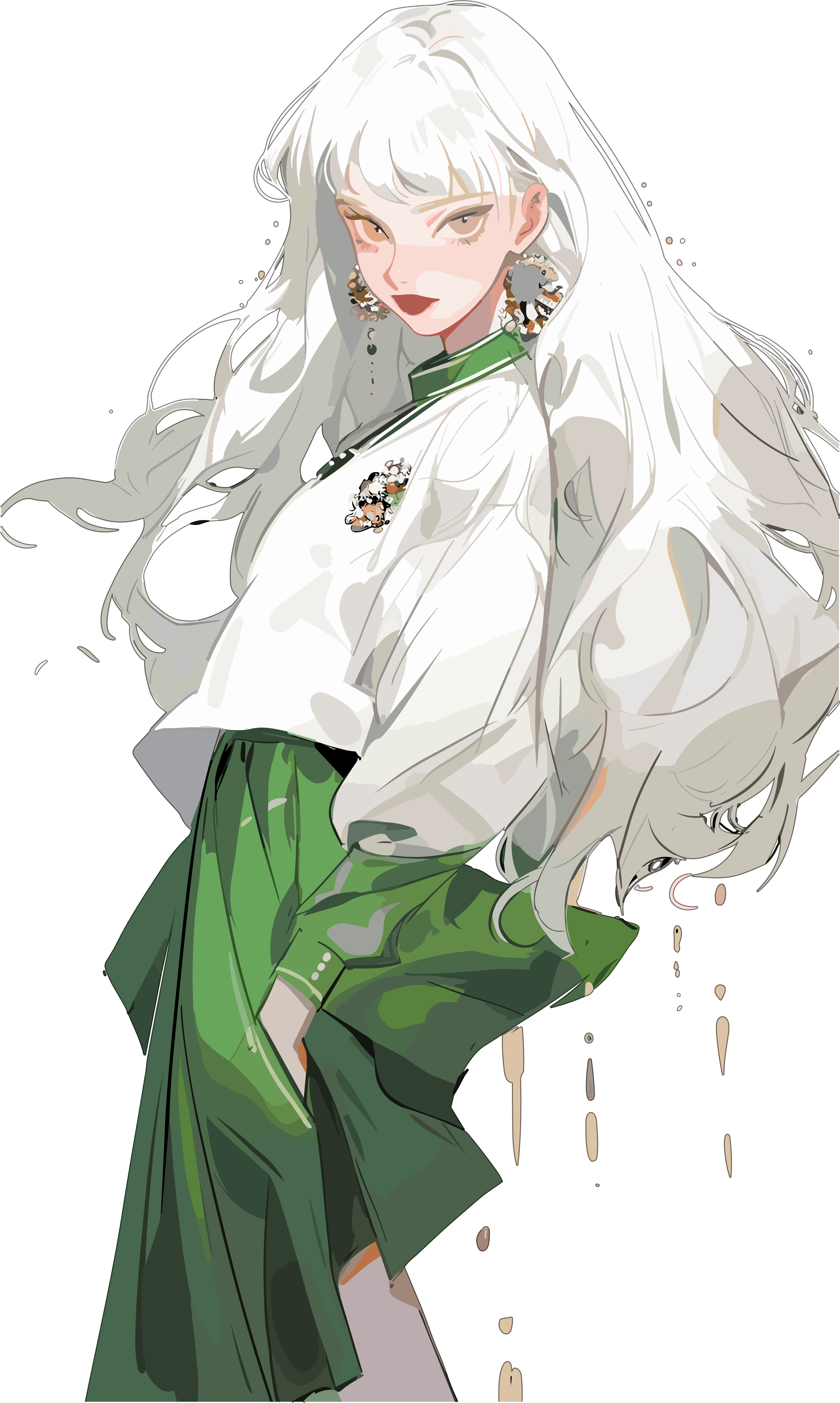 Campus Girls' Lifestyle - Golden White Hair