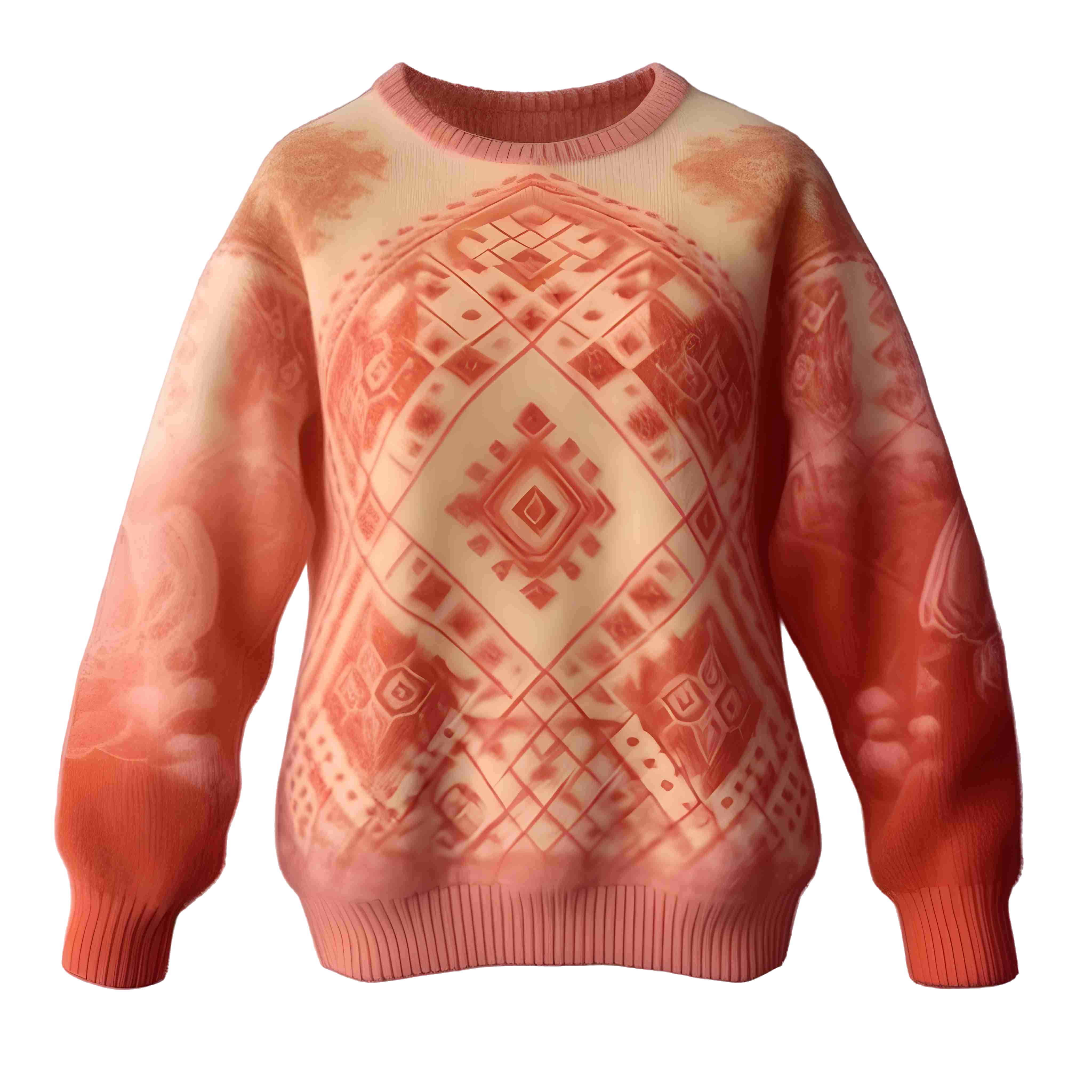 Vintage sweater illustration on a white background