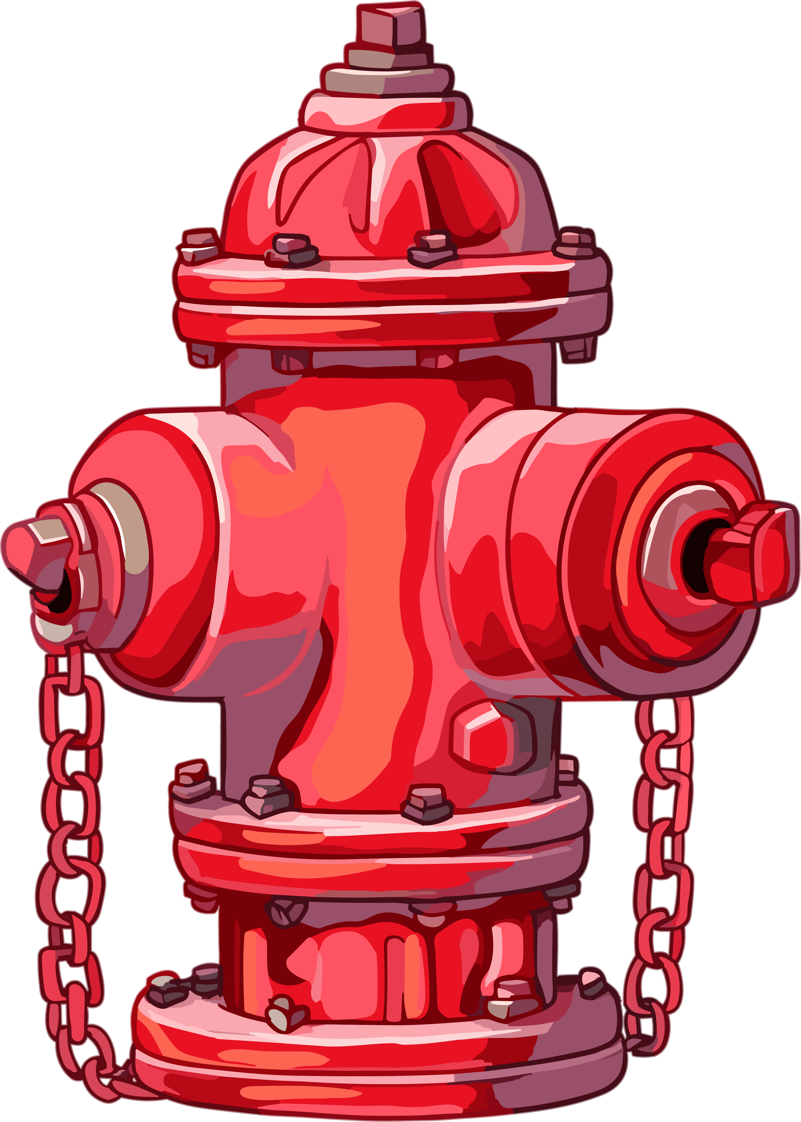 Commercial Fire Hydrant Icon PNG Material