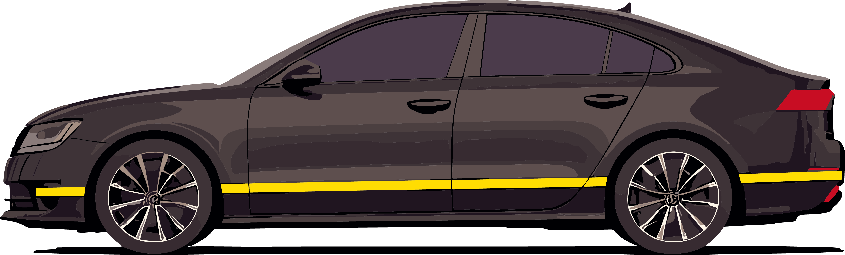 Realistic details, light and shadow, car coloring materials