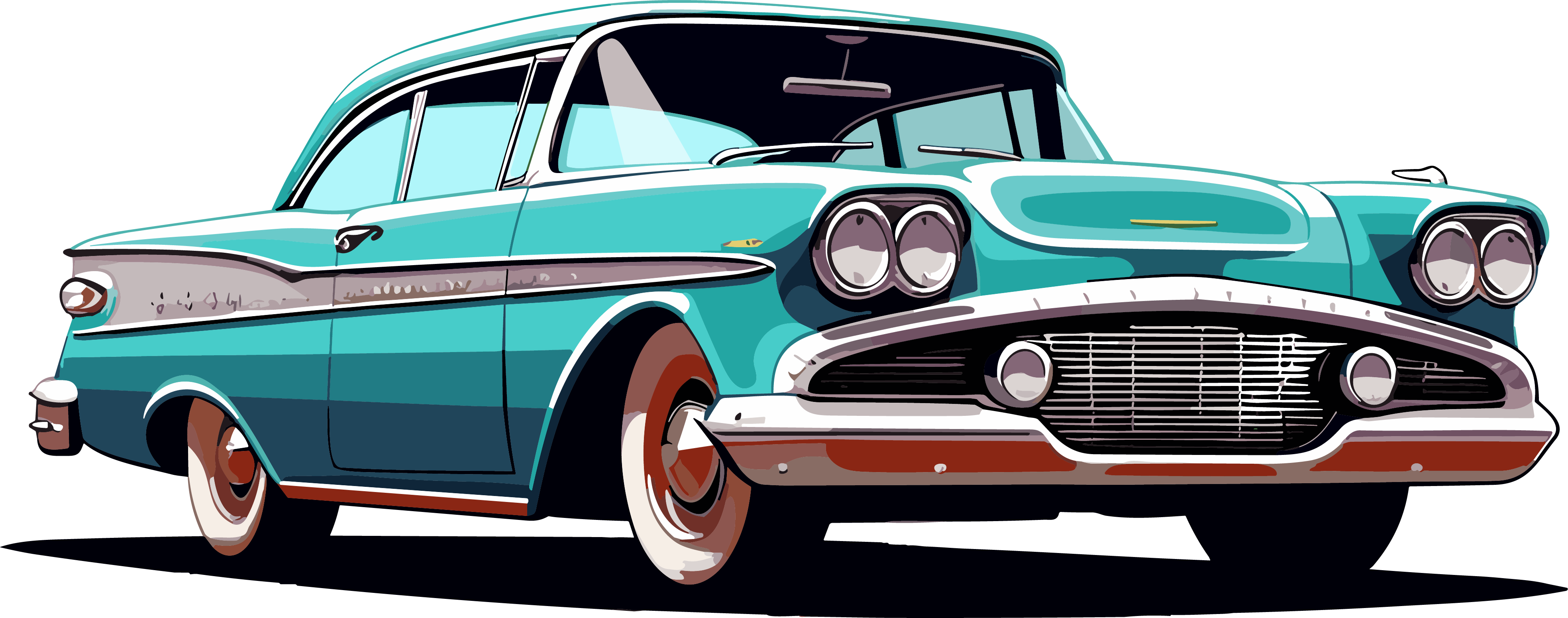 Psychedelic Surrealist Car Illustration Design