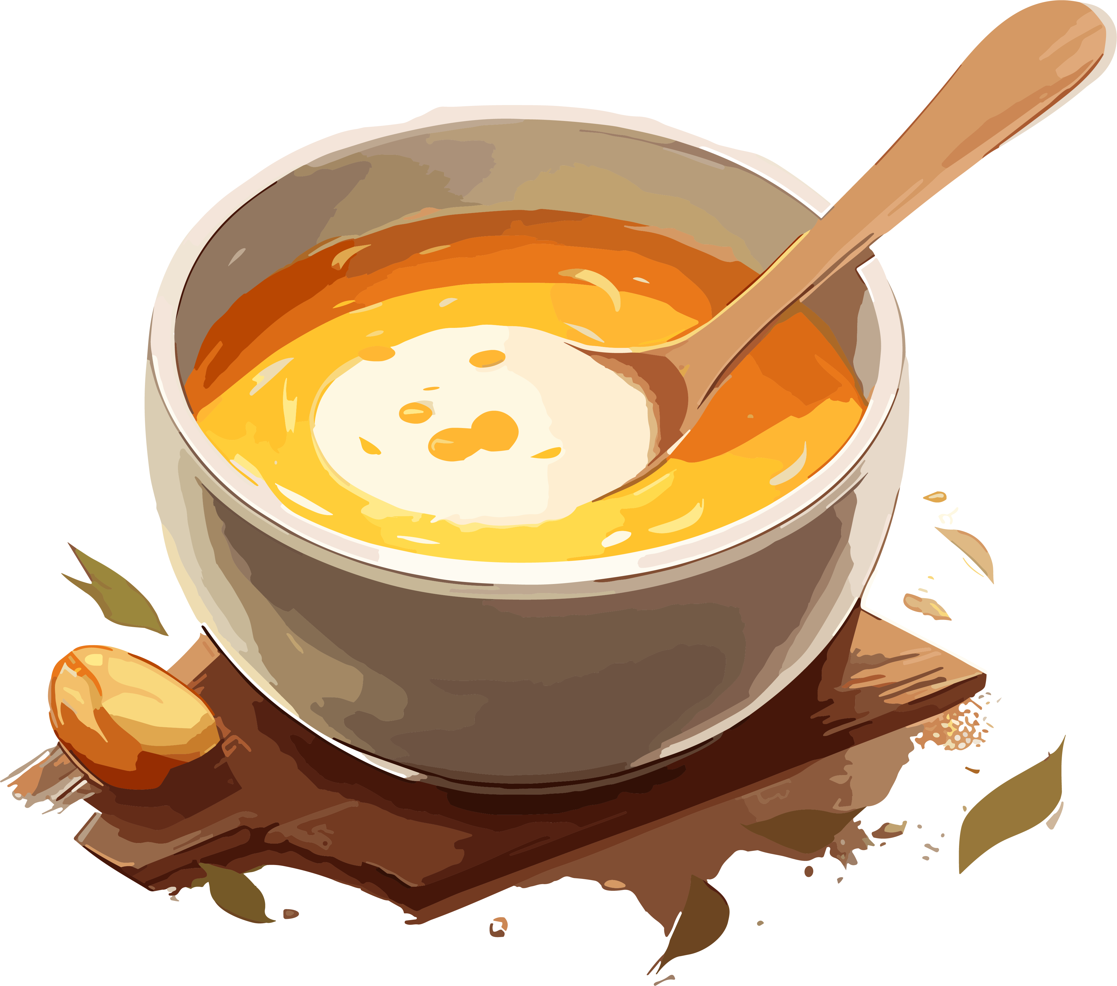 Delicious food illustration design materials