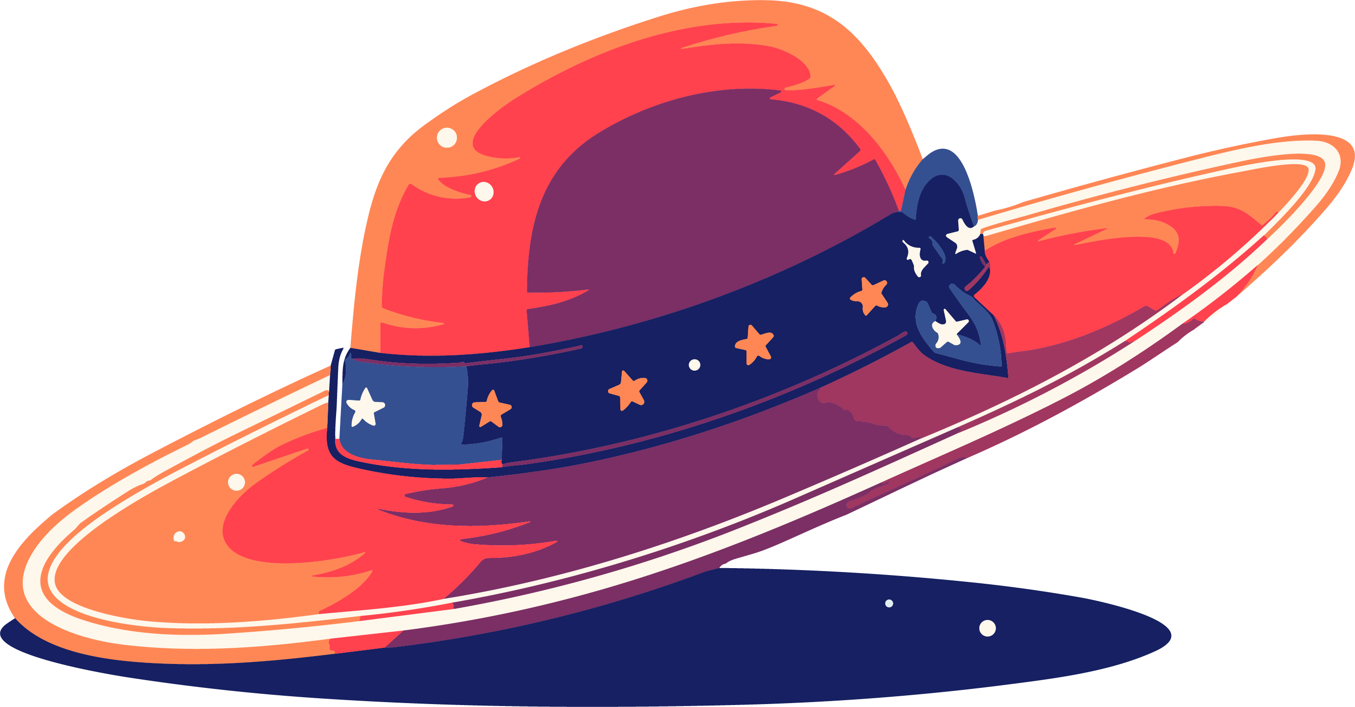 Summer Cool Hat Illustration