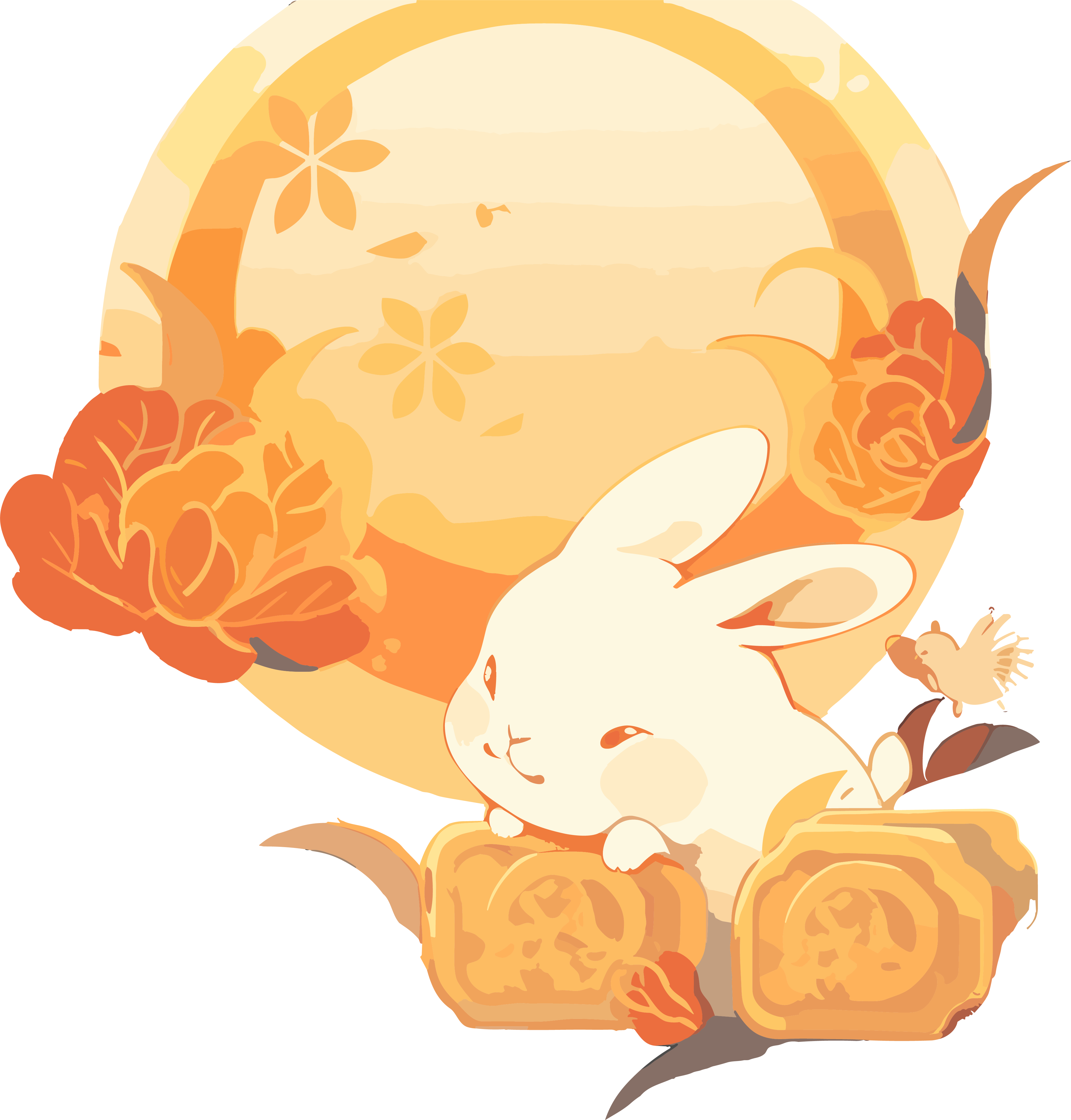 Creative Business Design Mid-Autumn Festival Rabbit Illustration
