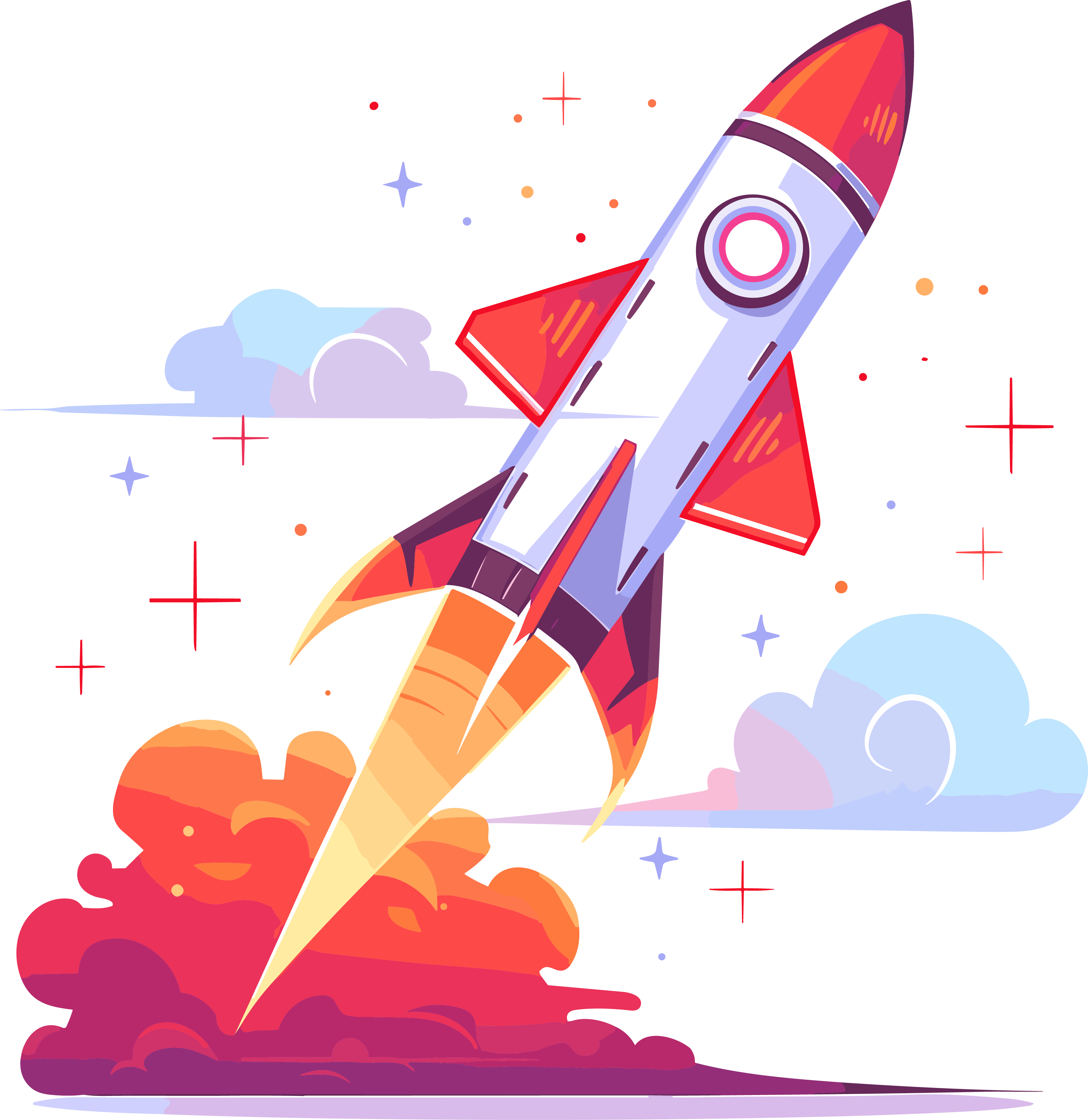 Design elements of the launched rocket