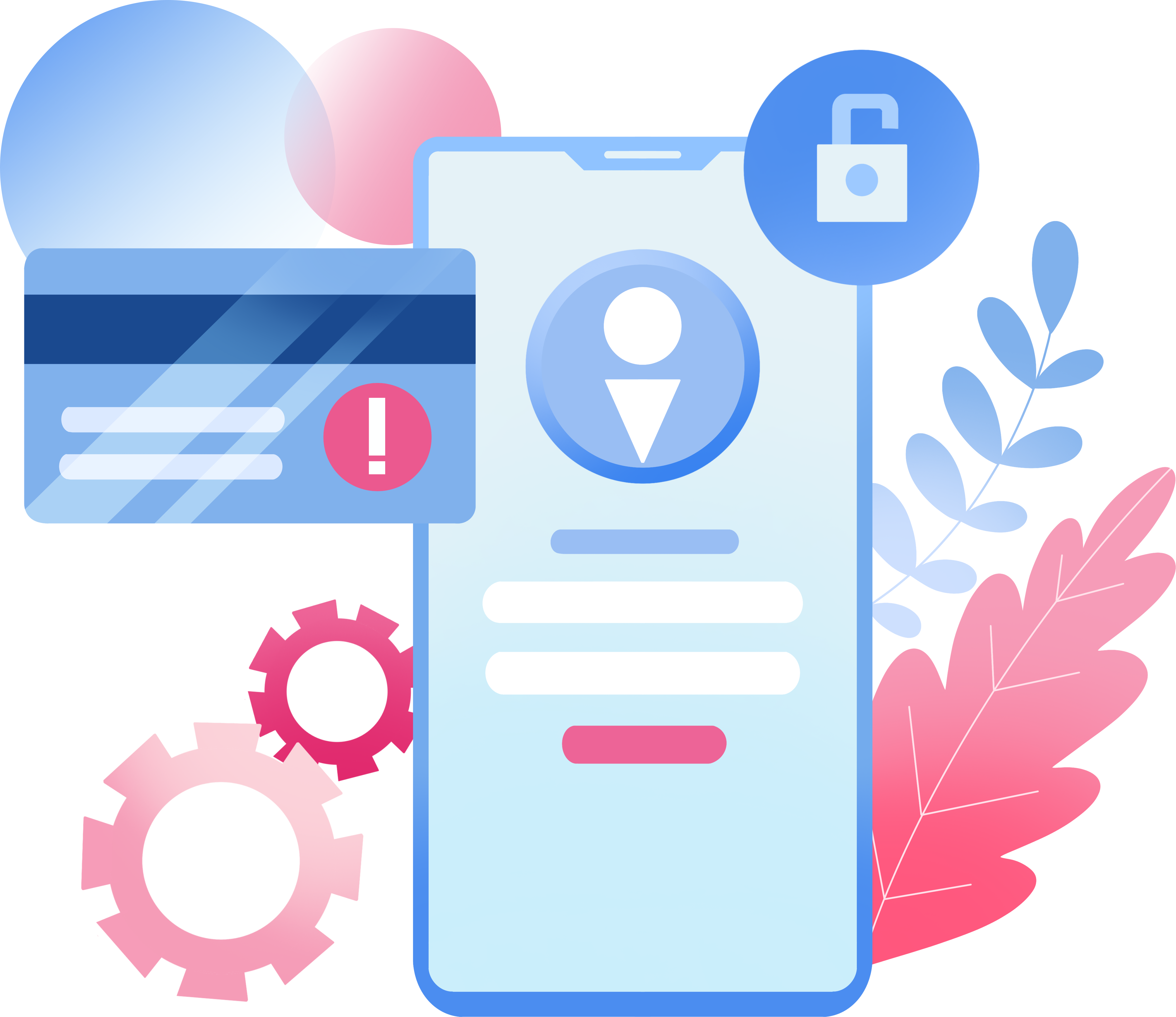 Mobile network security transparent background material