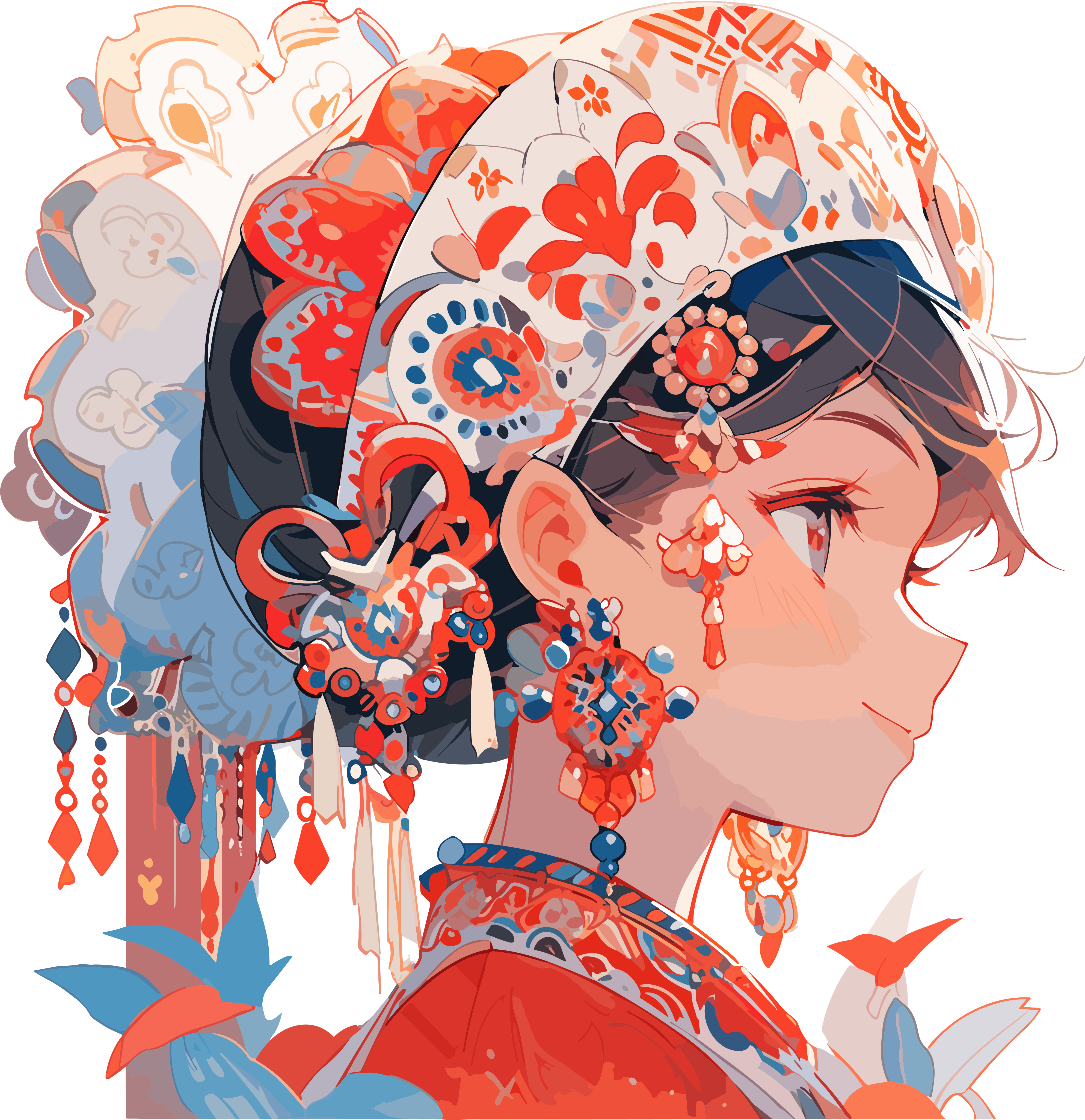 Contemporary Chinese Art Materials of Traditional Jewelry