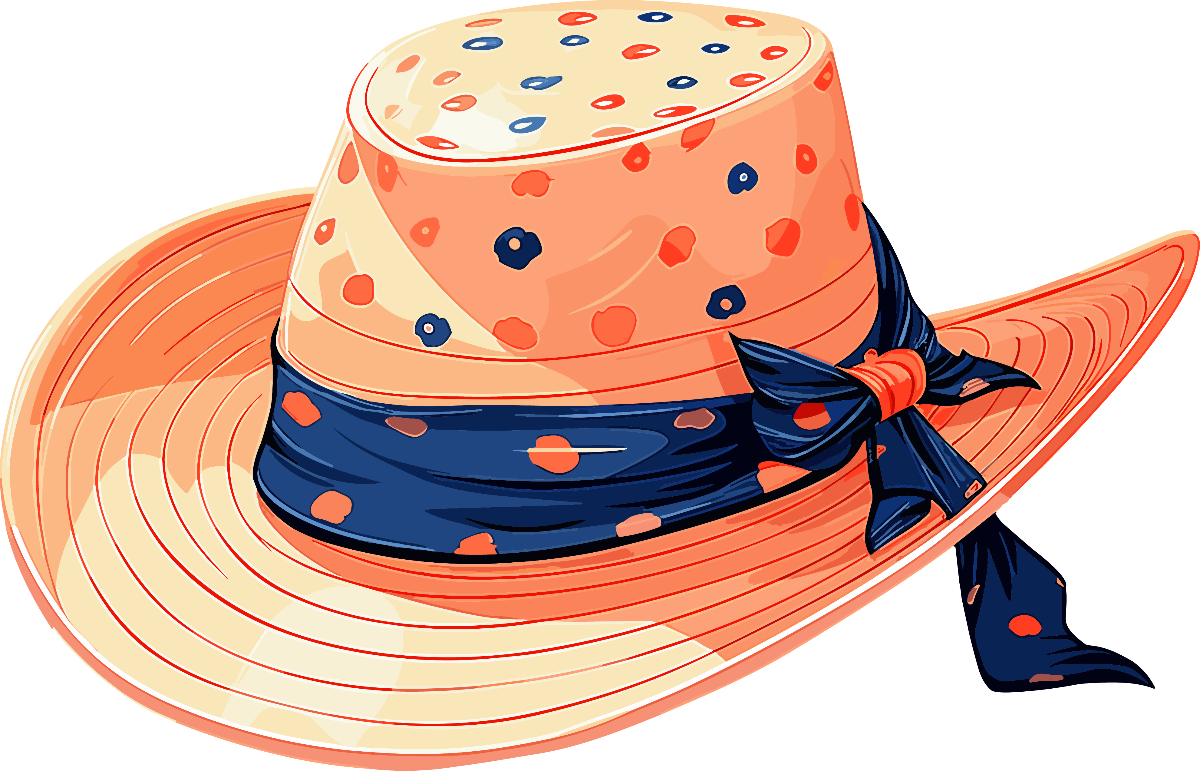 Creative illustration vector material of cowboy hat