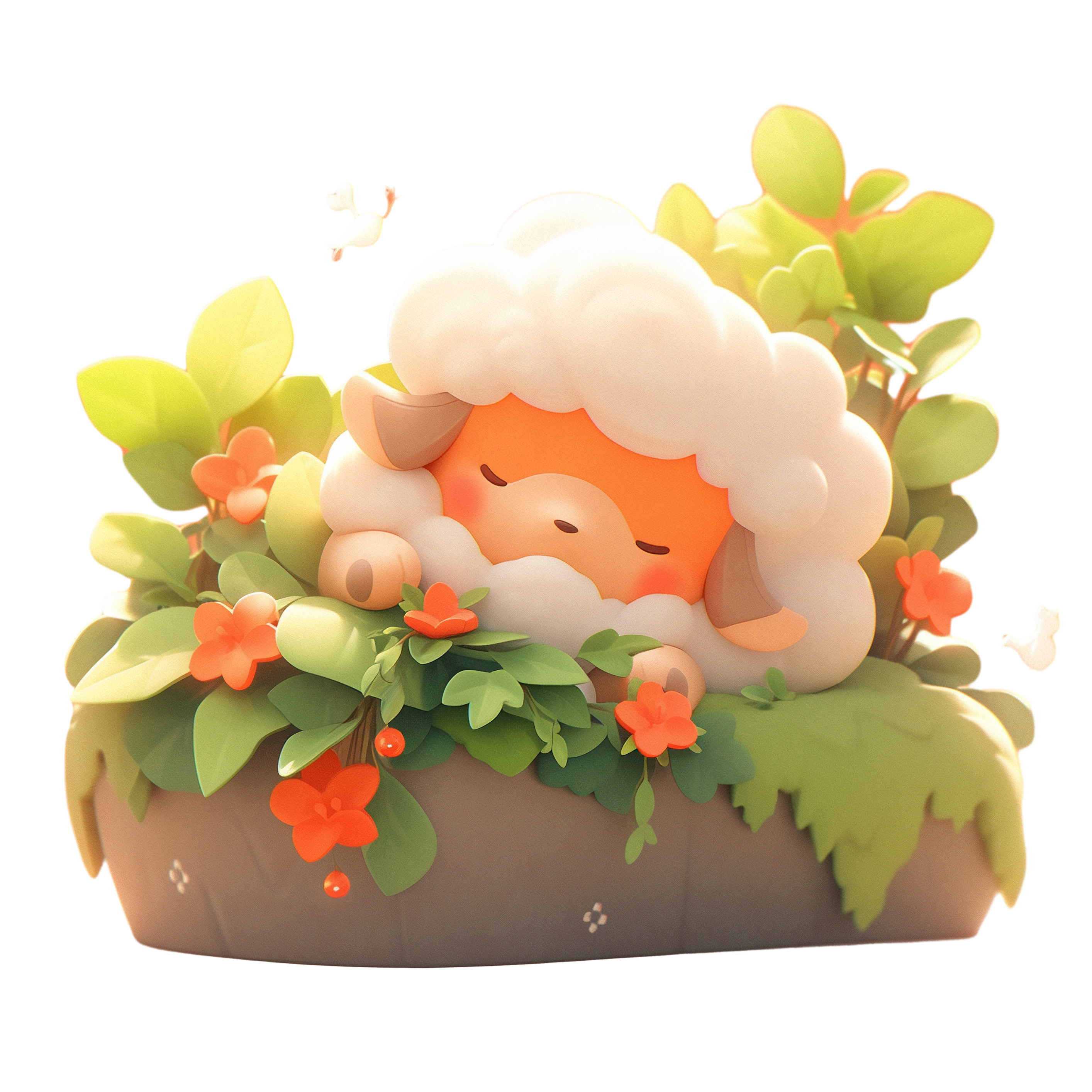 Super cute animal blind box design illustration