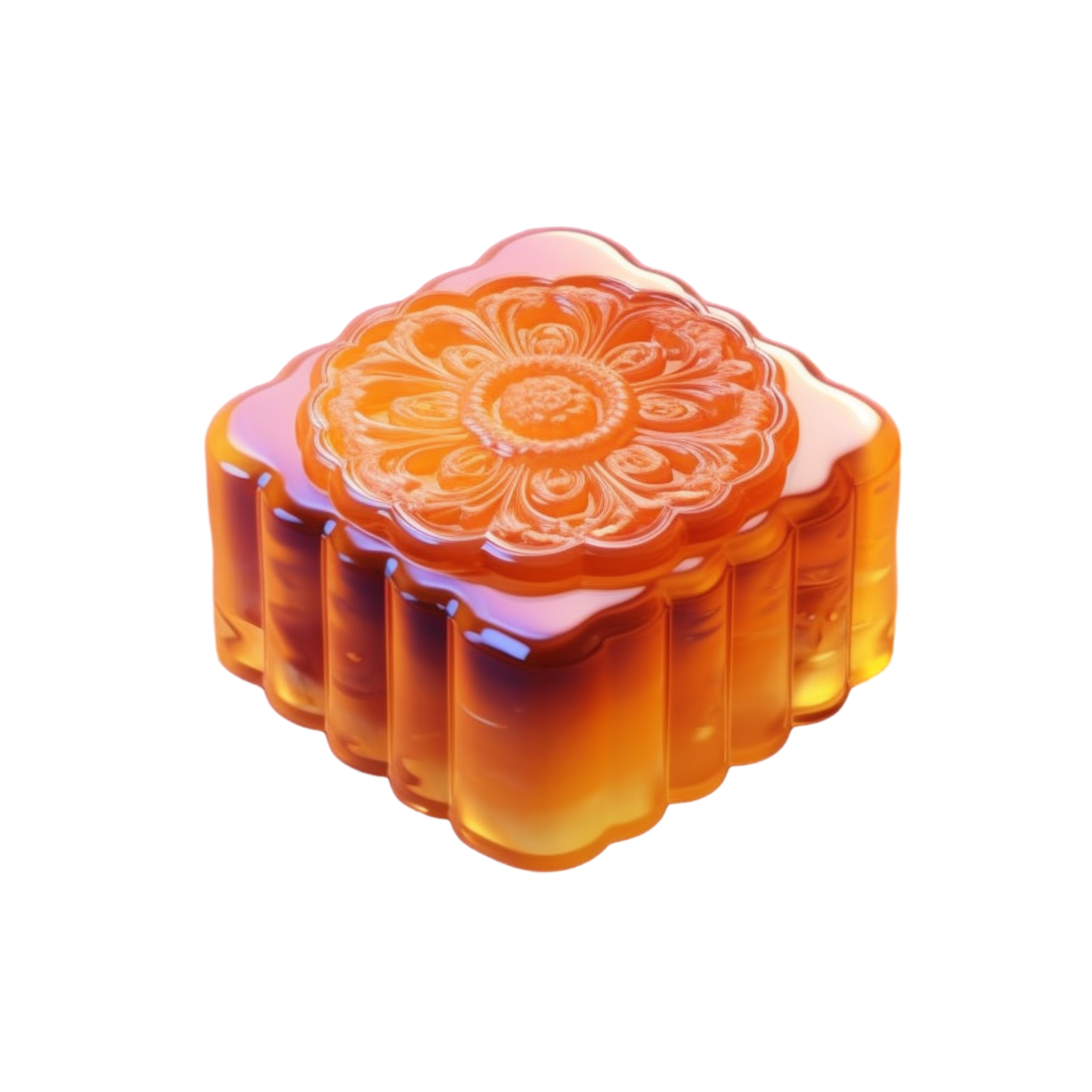 Transparent texture mooncake material