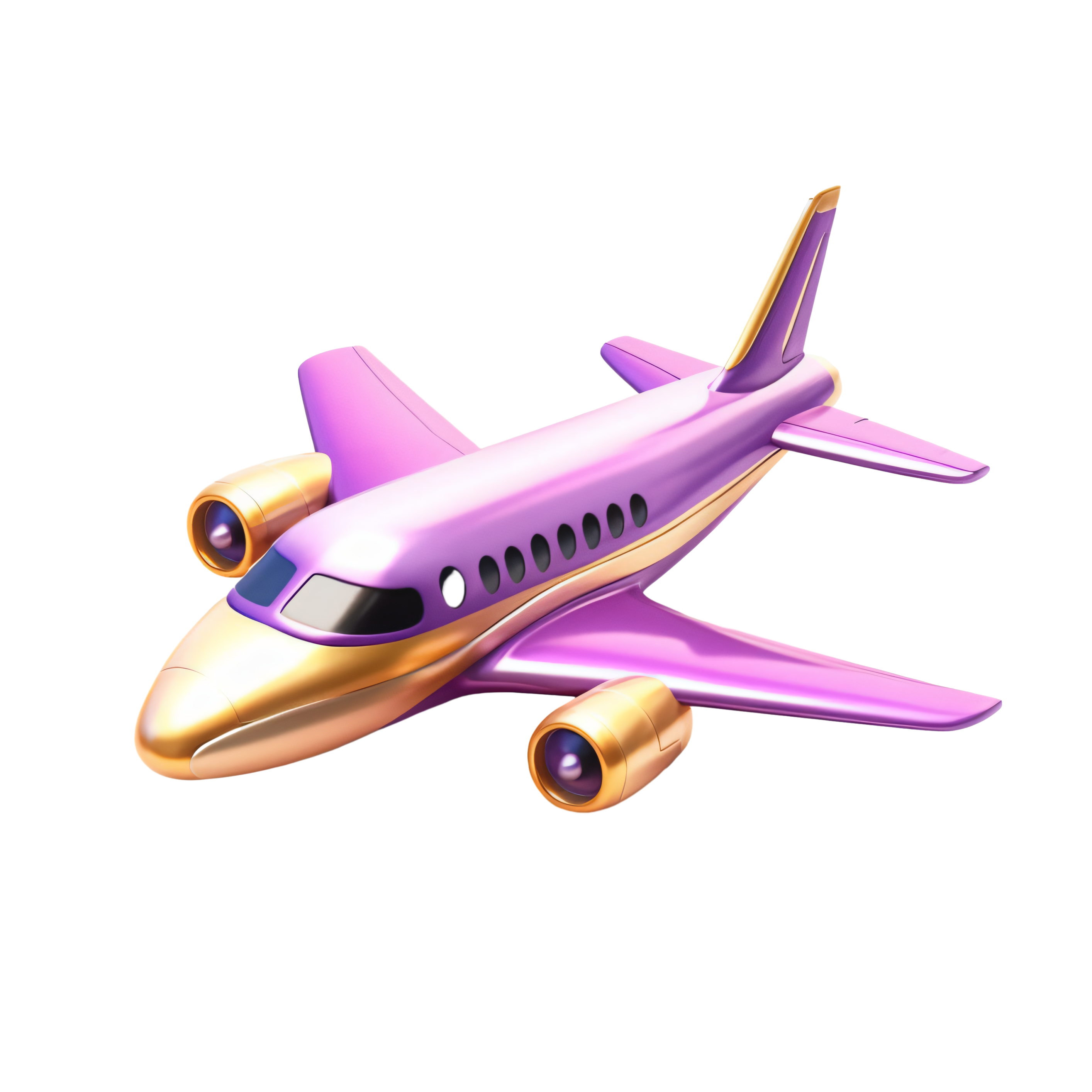 Detailed toy airplane 3D material