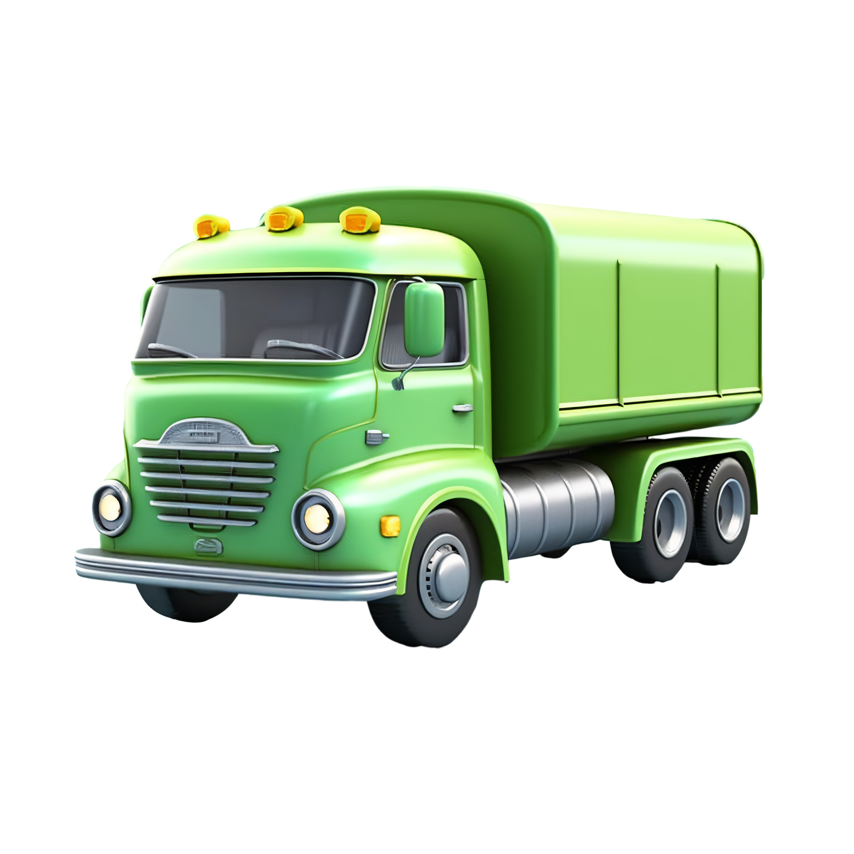 Commercially usable green environmentally friendly car cartoon materials