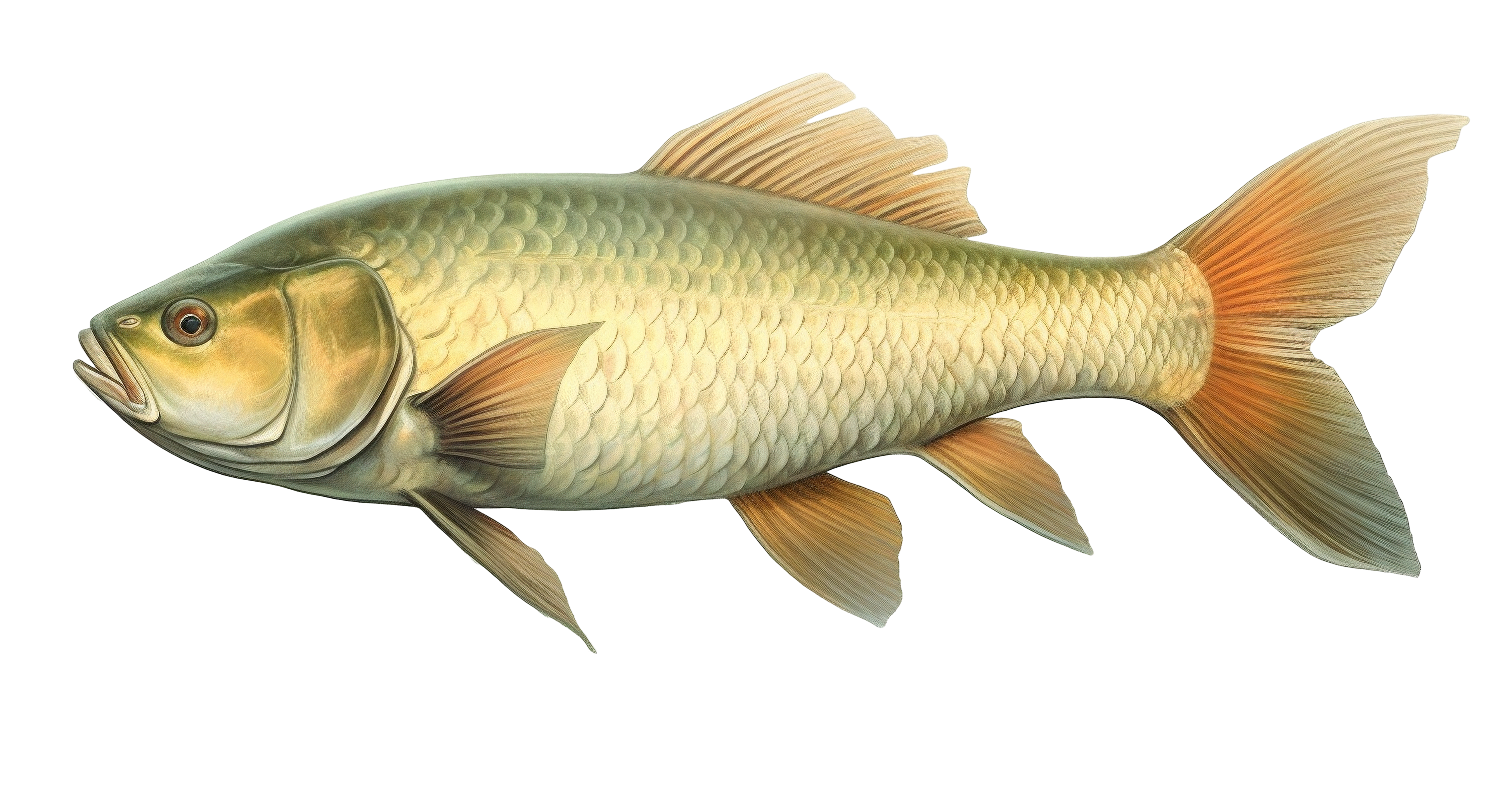 Transparent background koi fish commercial illustration