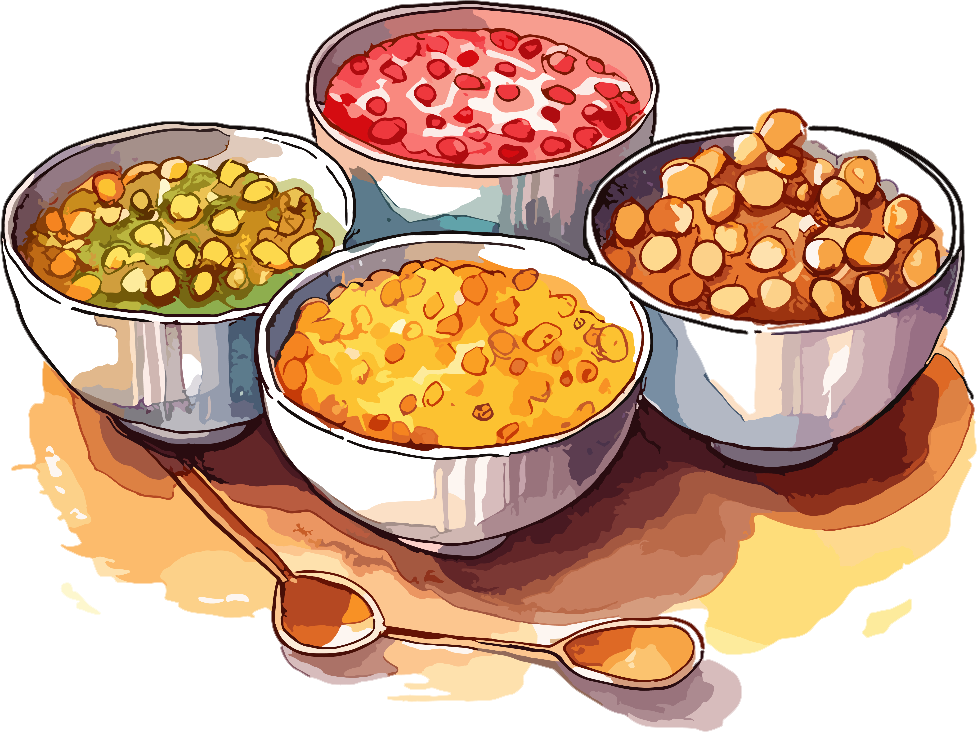 High-definition graphic material of summer nutritious porridge