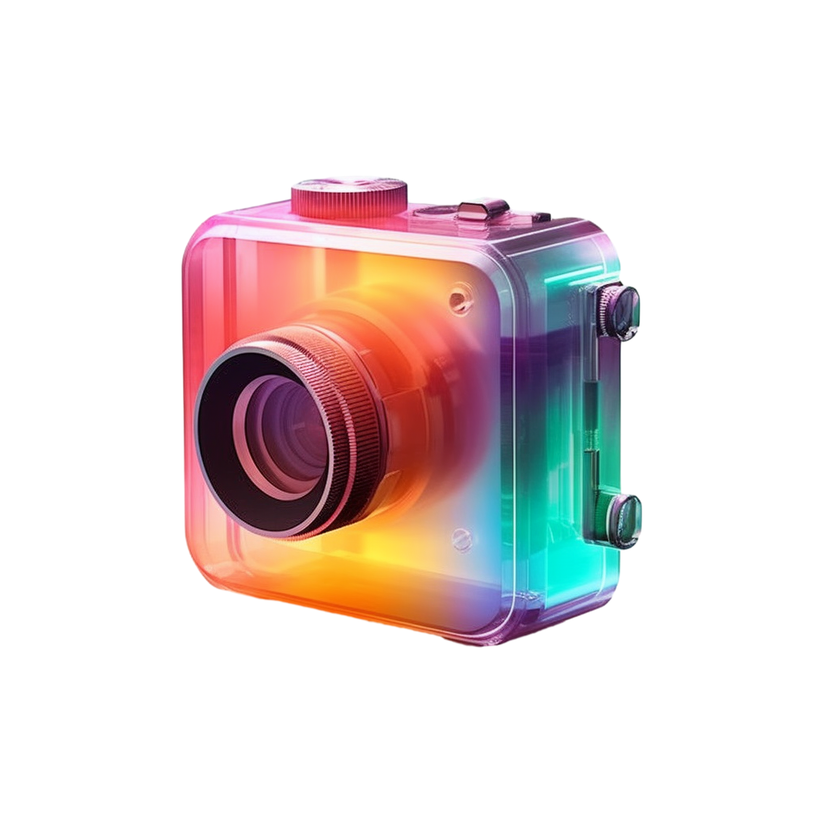 Creative design lens transparent texture material