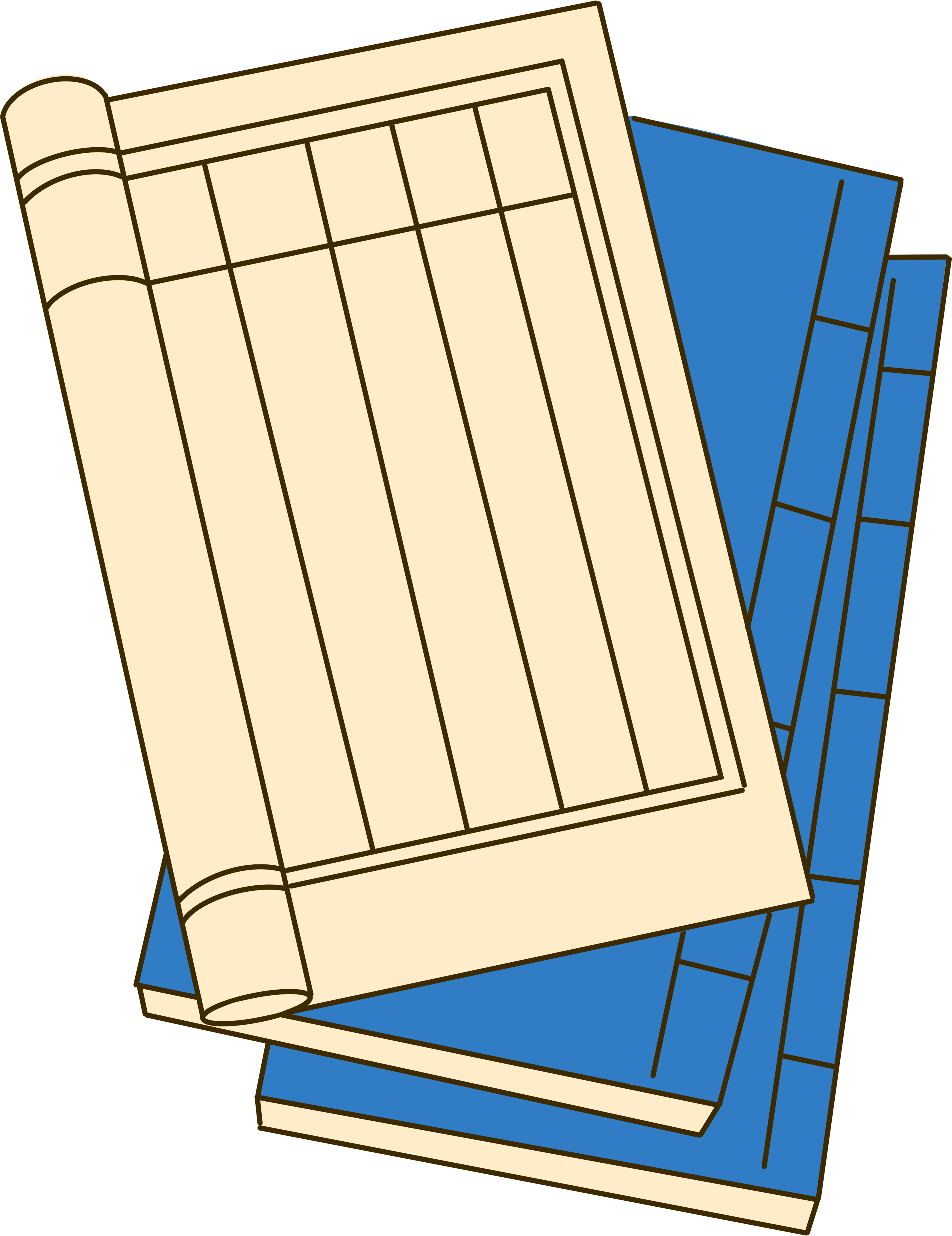 Hand-drawn ancient book commercial illustrations