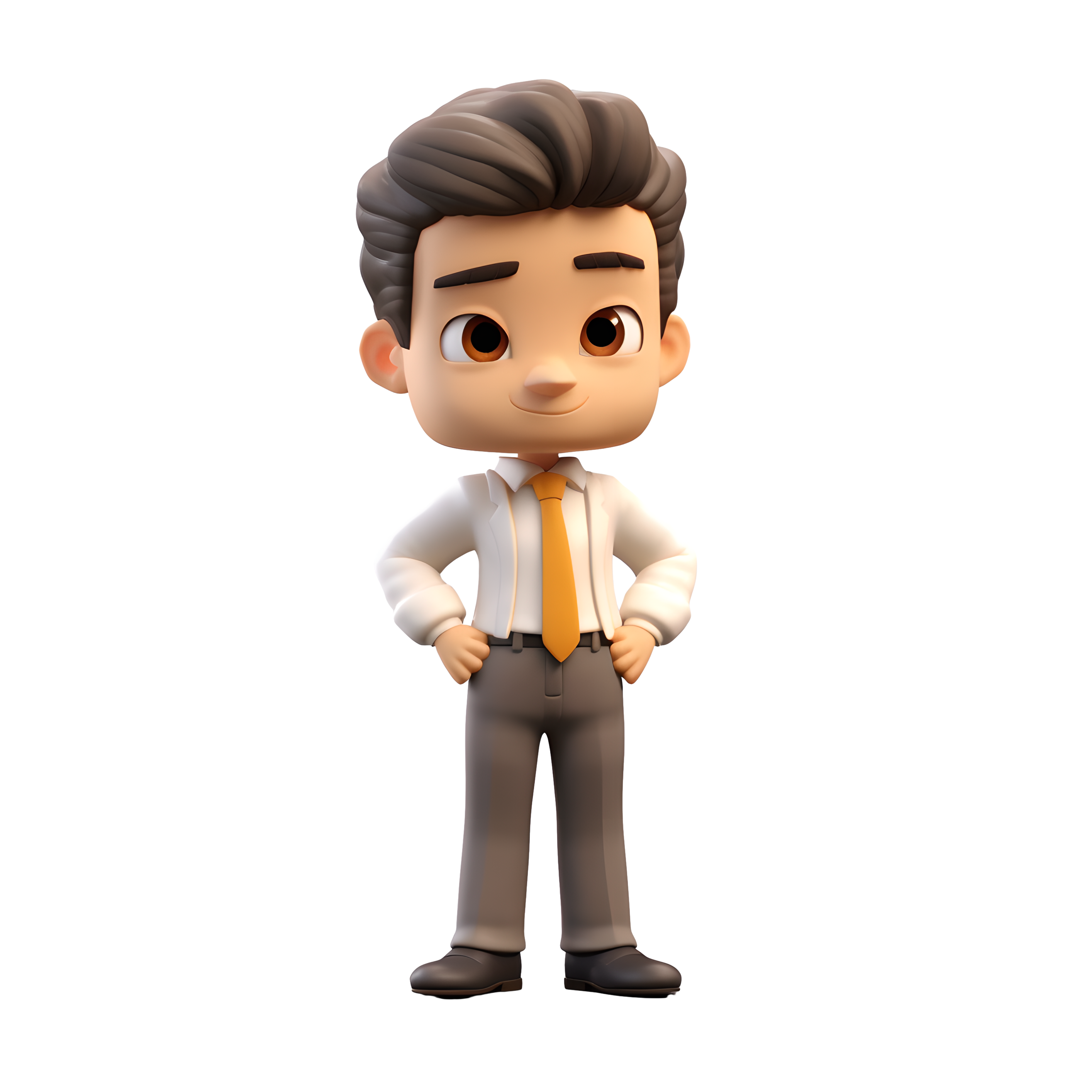 Business-use illustration of a boy in a suit